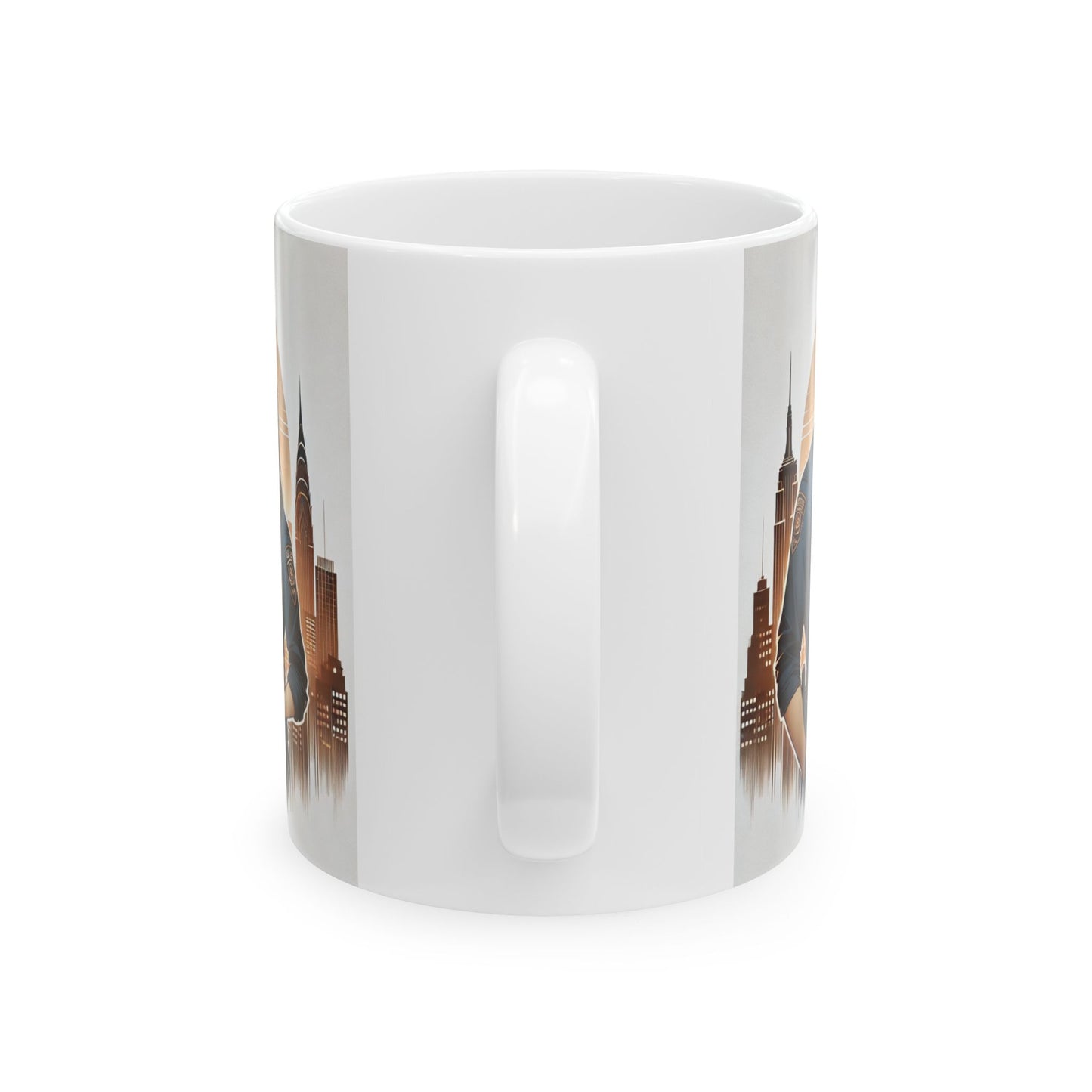 City Skyline Police Love Ceramic Mug | Perfect for First Responders and Coffee Lovers