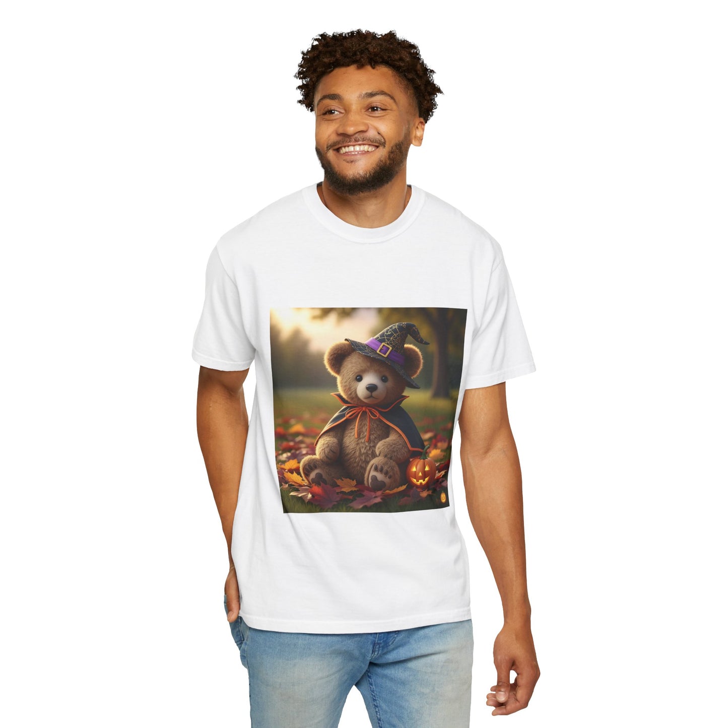 Halloween Teddy Bear T-shirt, Unisex Tee, Fall Fashion, Autumn Outfit, Halloween Costume, Kid-Friendly Apparel