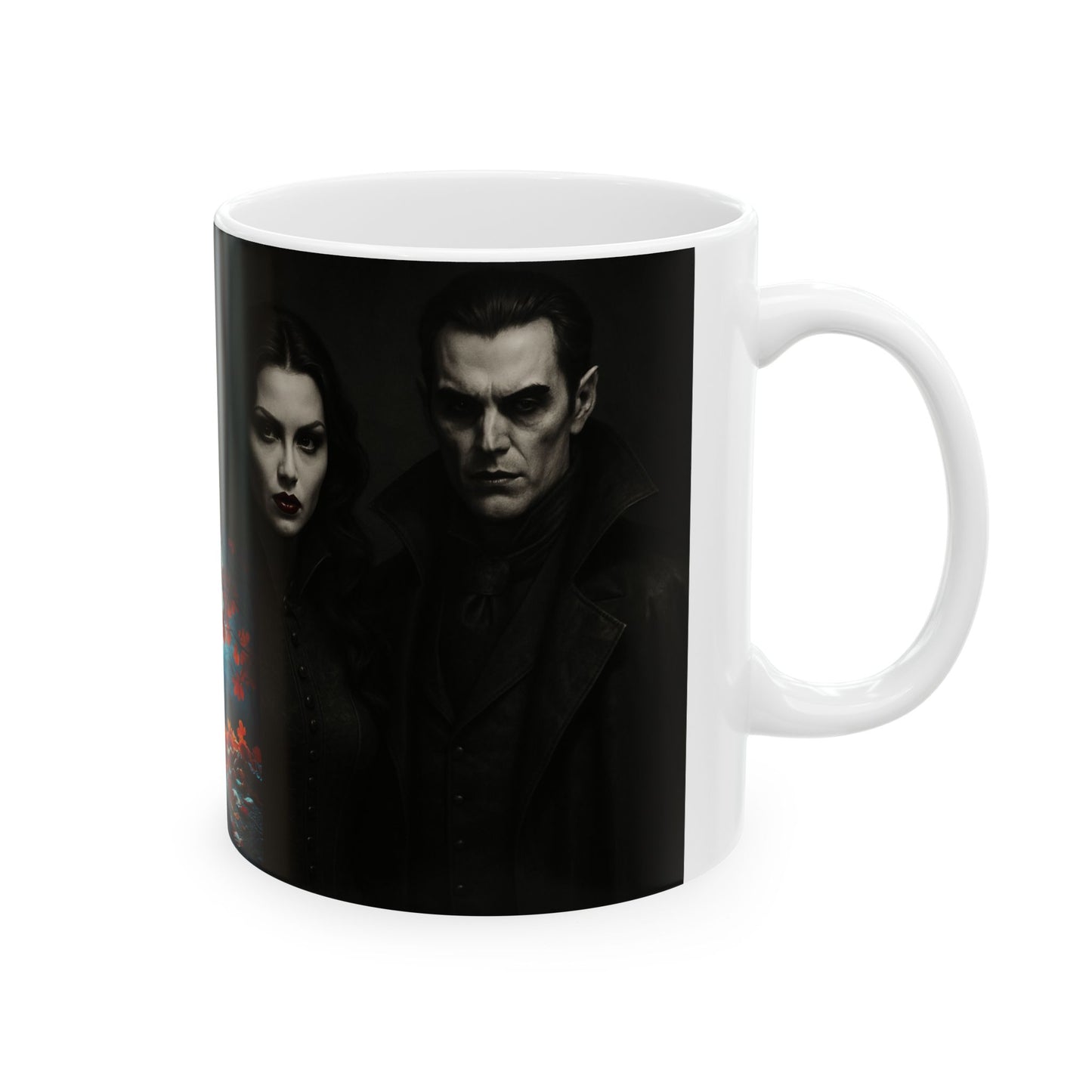 Halloween-Themed Ceramic Mug, Spooky Coffee Cup, Pumpkin Decor Mug, Gift for Halloween Lovers, 11oz & 15oz