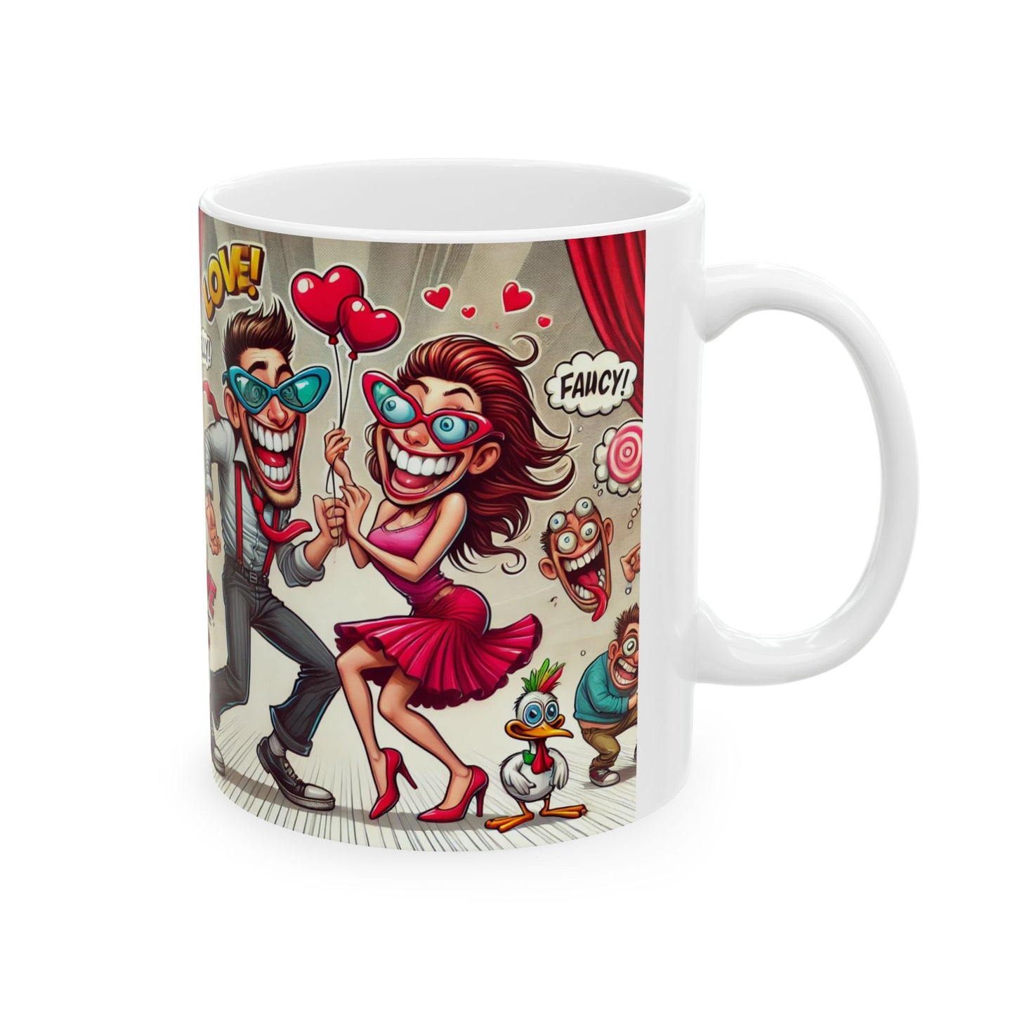 Funny Love Ceramic Mug - 11oz & 15oz
