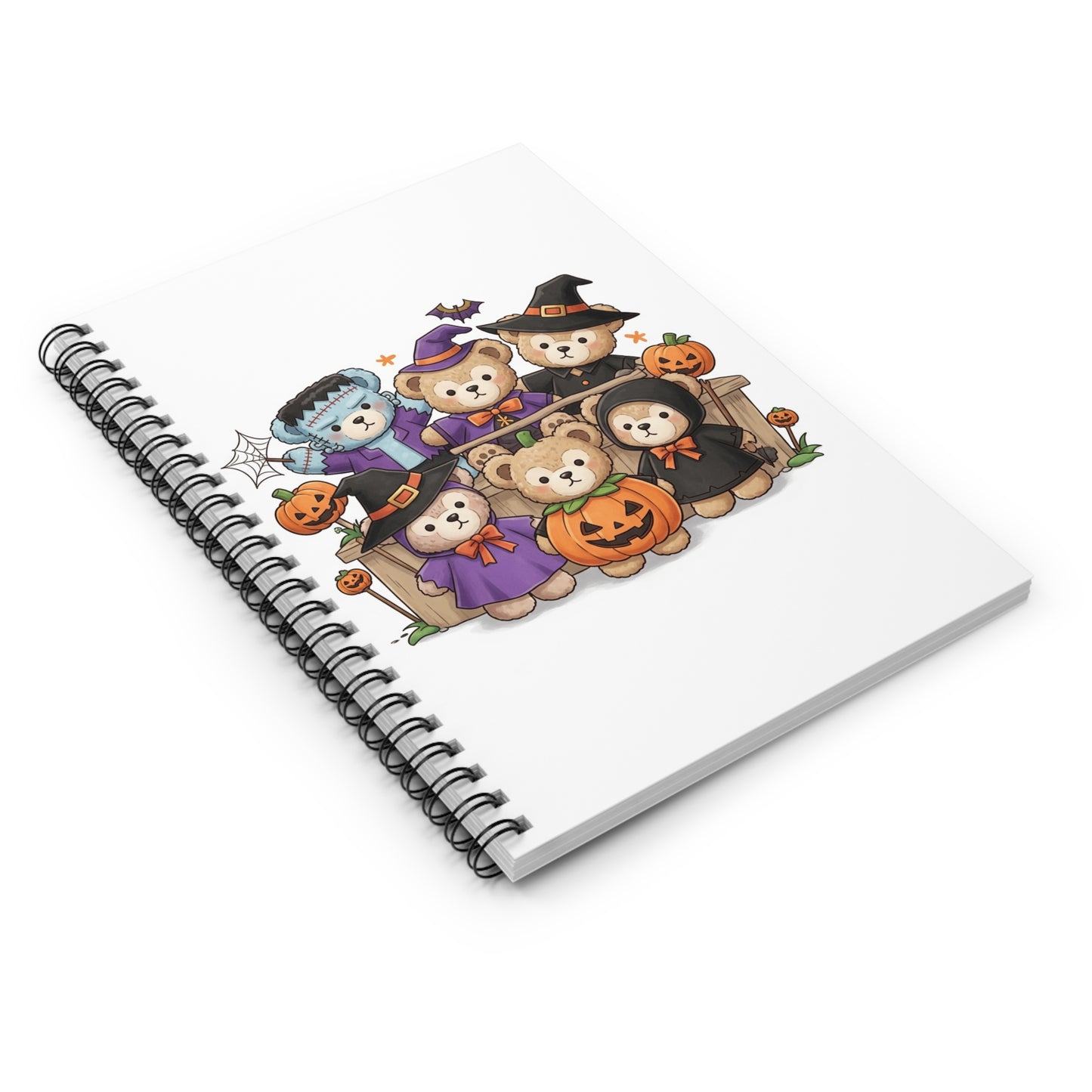 Halloween Bear Spiral Notebook - Cute, Spooky Design for Kids, Students, Journals, Gifts, School Supplies