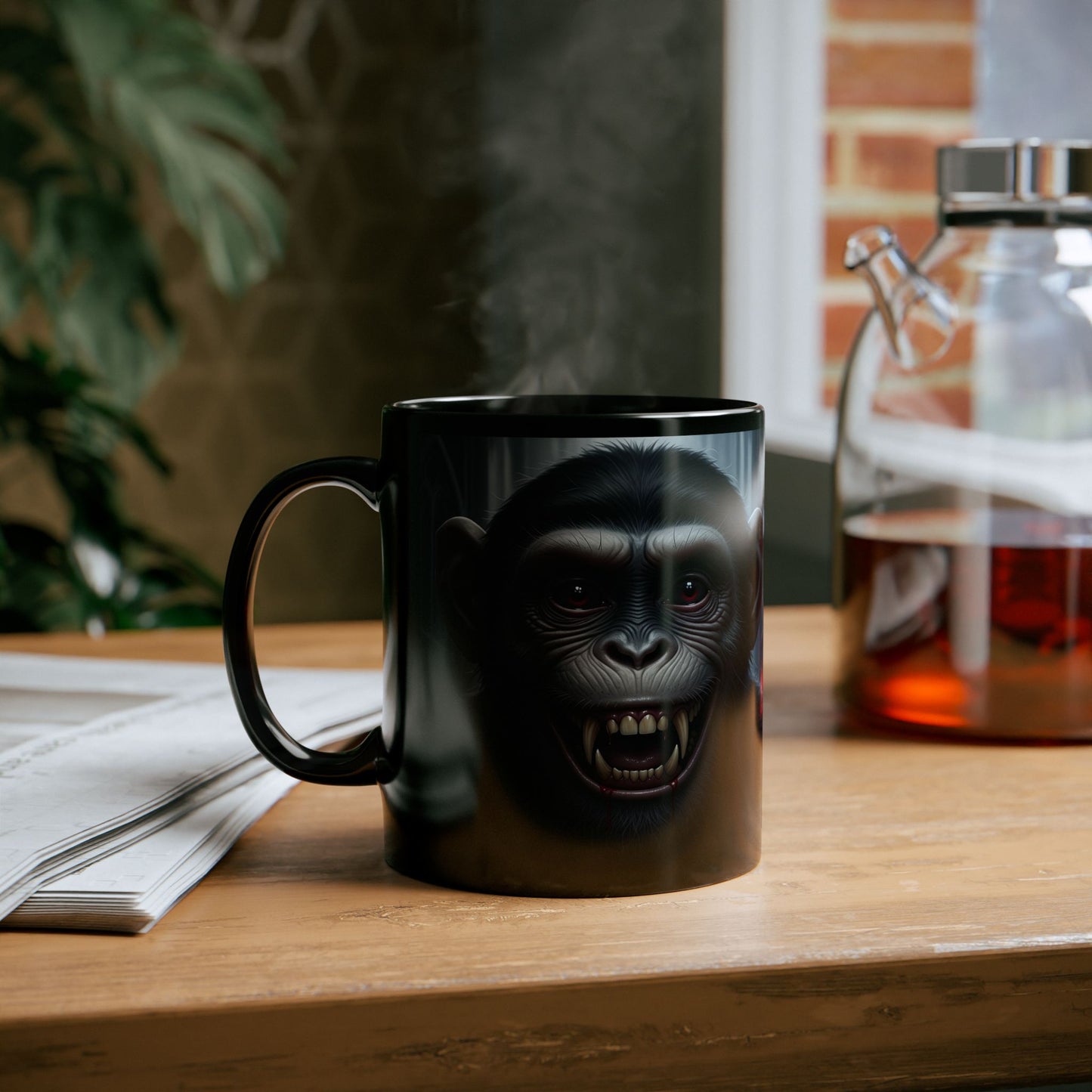 Bold Wild Monkey Mug, Unique Coffee Cup for Animal Lovers, Gift for Birthdays, Nature Enthusiasts, Fun Decor