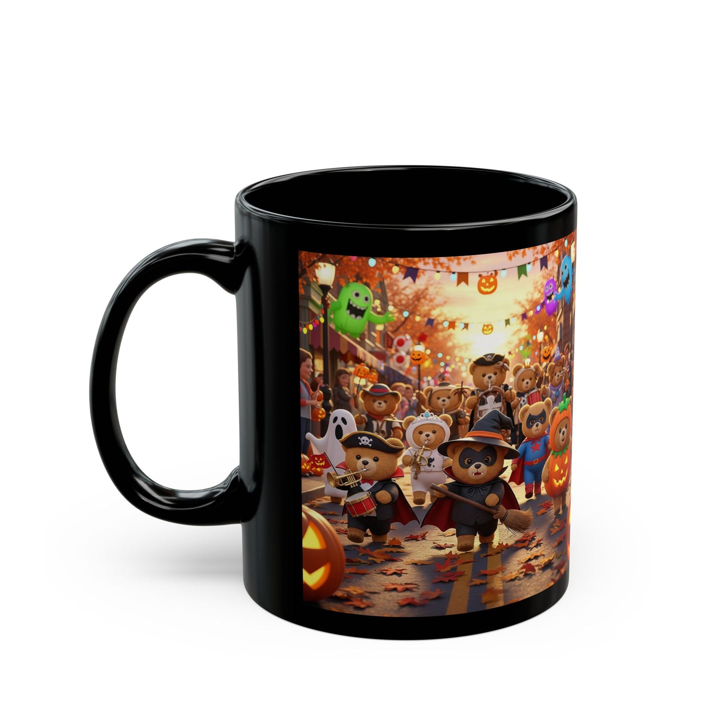 Whimsical Halloween Mug - Fun Animal Characters, Perfect for Fall, Gift for Kids & Friends, Coffee Tea Cup, Holiday Decor