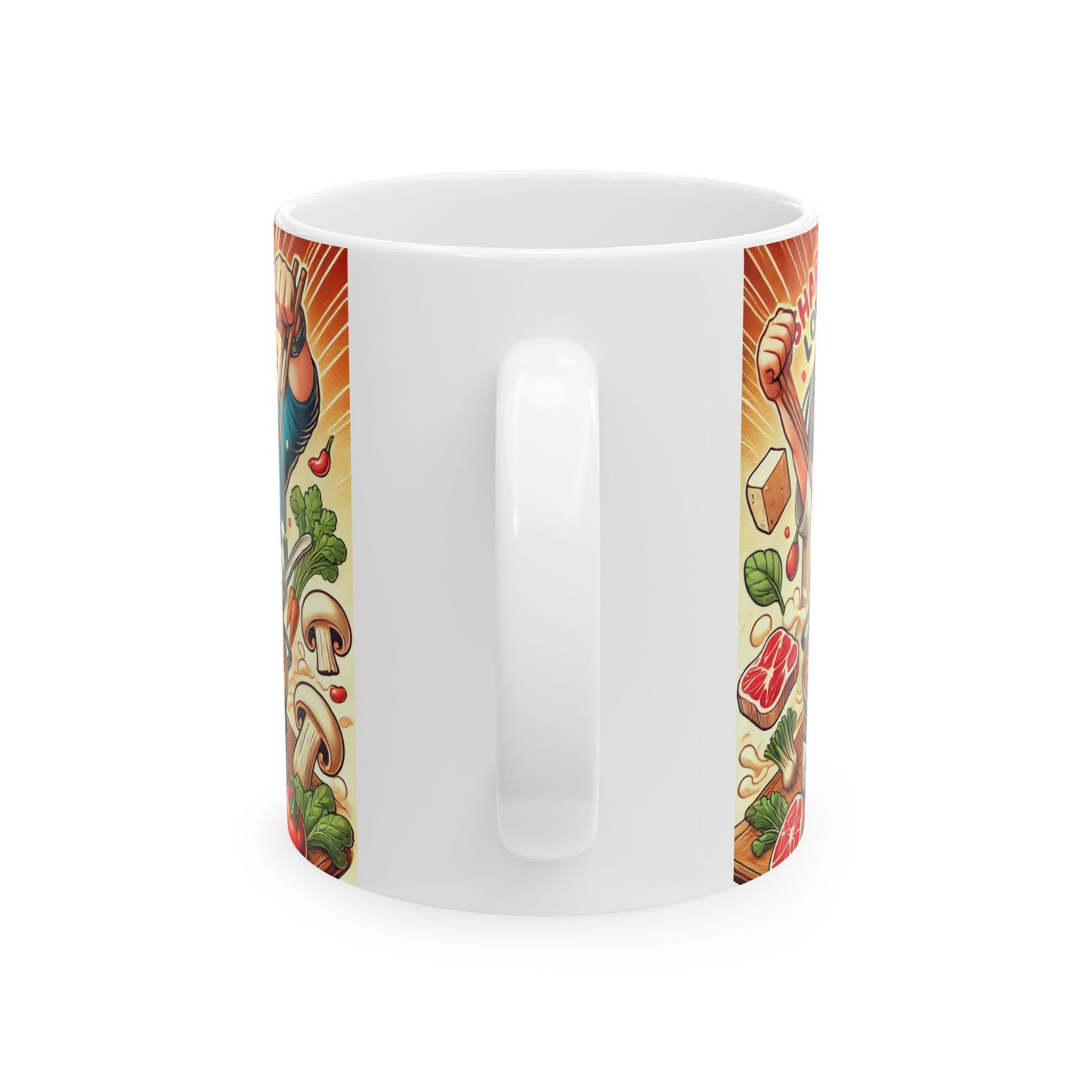 Shabu Love Ceramic Mug - Fun Anime Style, Perfect for Food Lovers