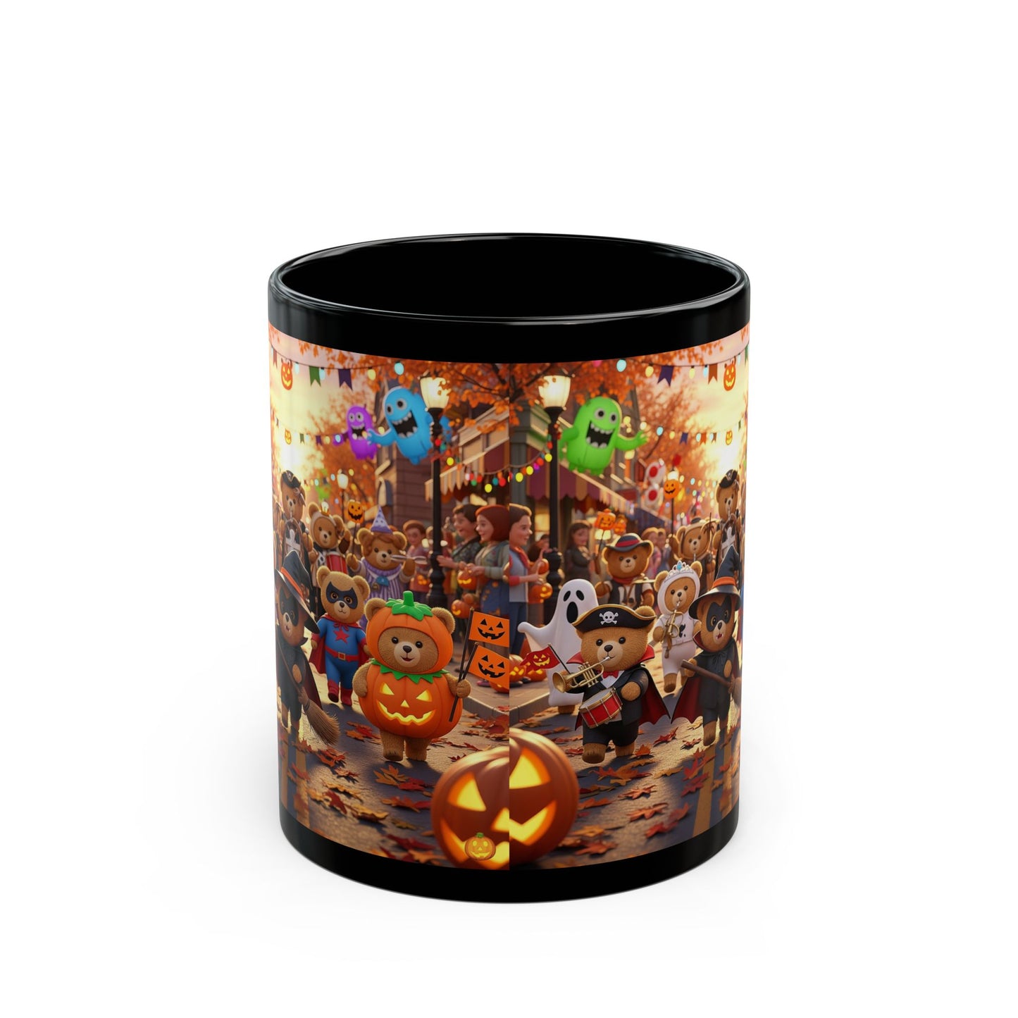 Whimsical Halloween Mug - Fun Animal Characters, Perfect for Fall, Gift for Kids & Friends, Coffee Tea Cup, Holiday Decor