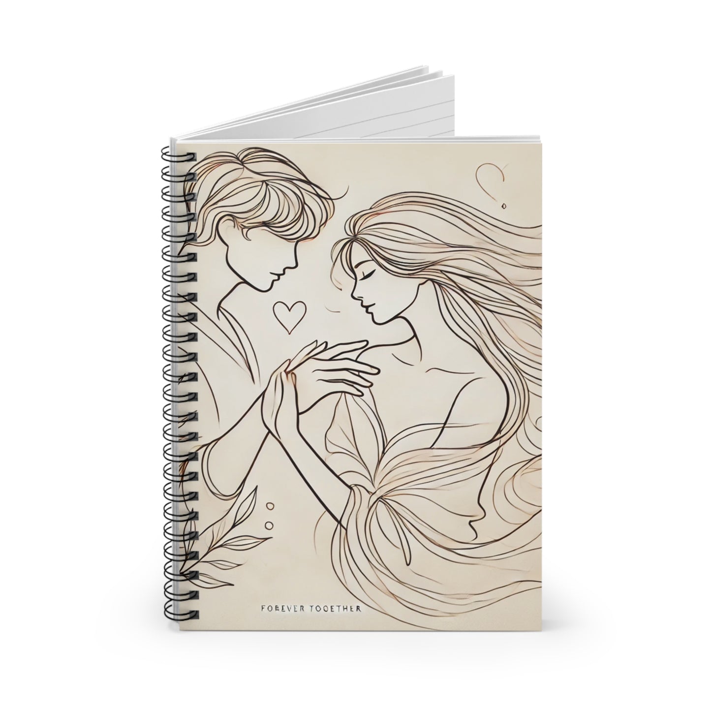 Romantic Spiral Notebook - Forever Together