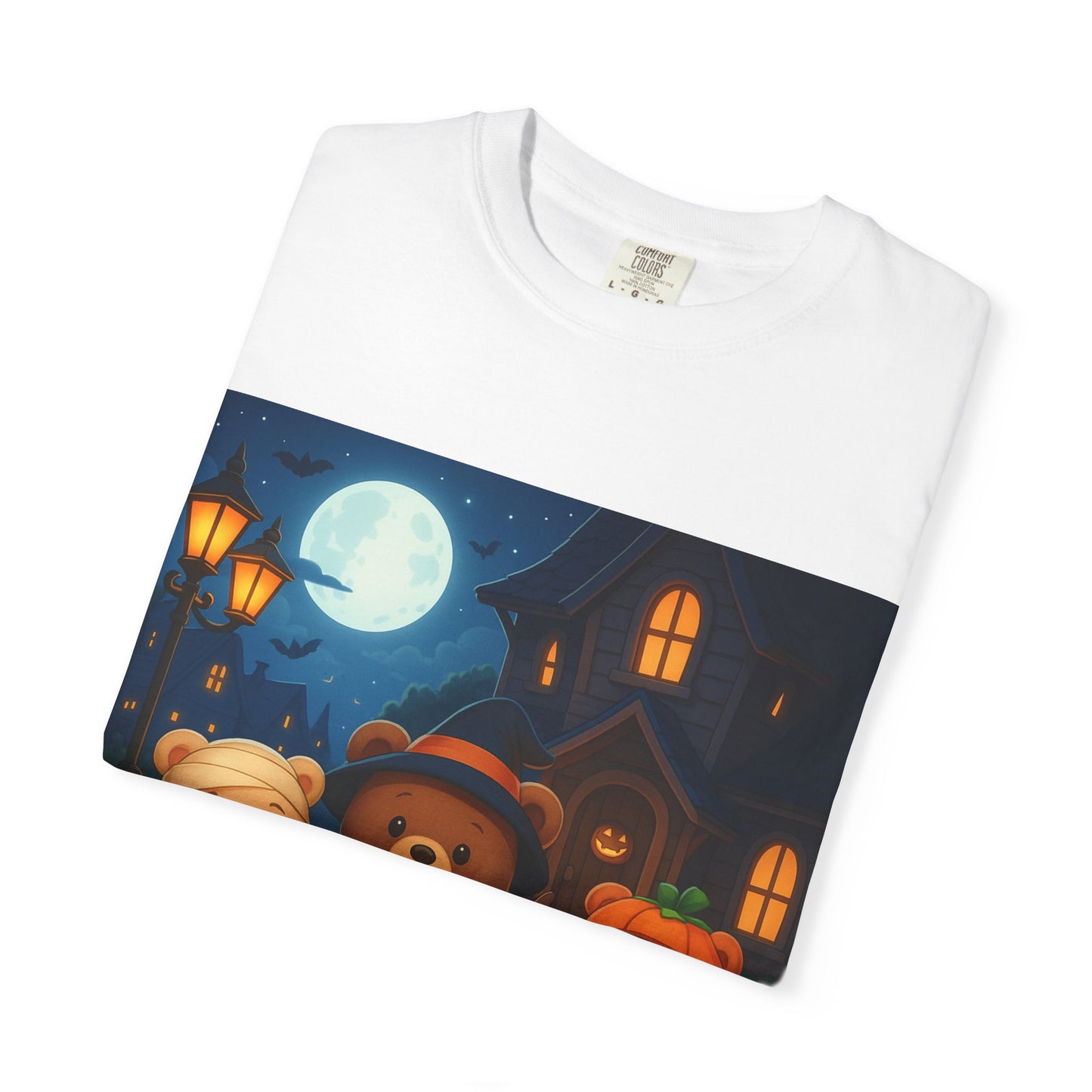 Halloween Bear T-Shirt, Cozy Fall Outfit, Cute Trick-or-Treat Shirt, Unisex Tee for Halloween, Gift for Kids and Adults