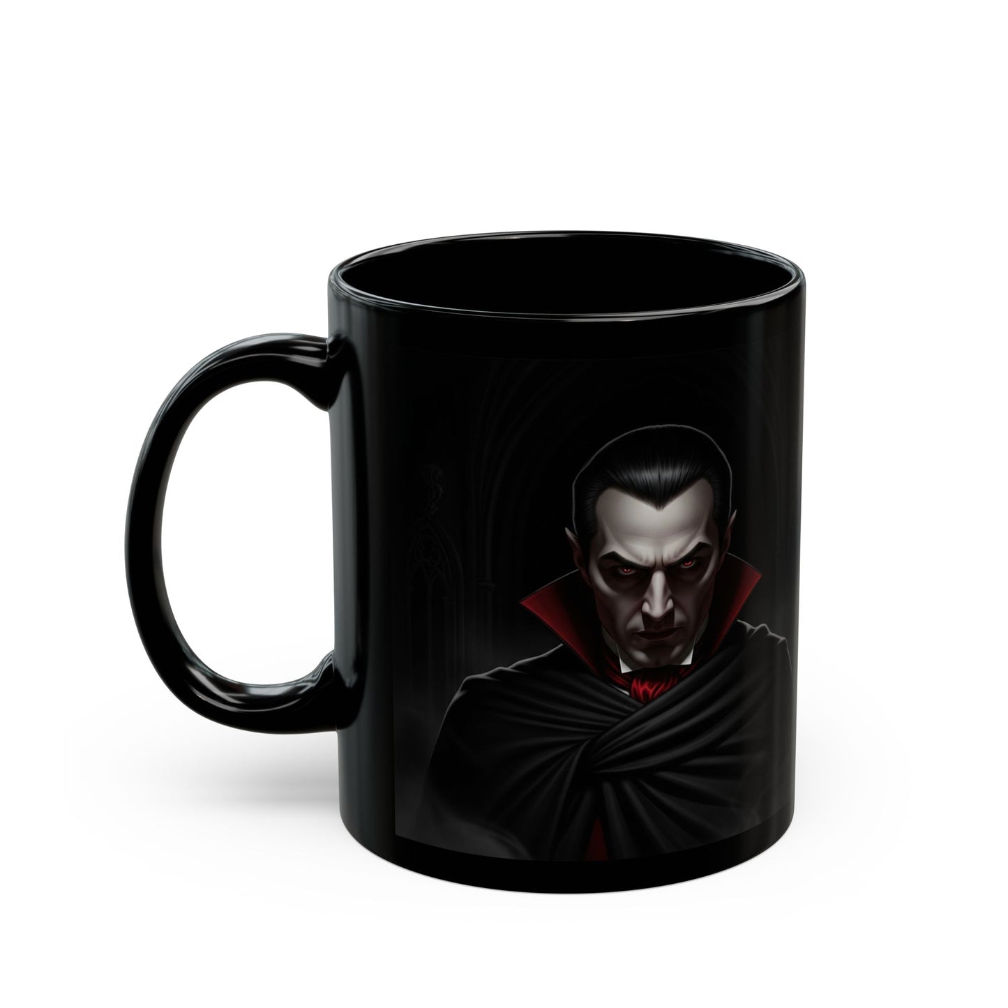 Gothic Vampire Mug, Perfect for Halloween, Coffee Lovers, Gift for Horror Fans, 11oz or 15oz, Dark Aesthetic Drinkware