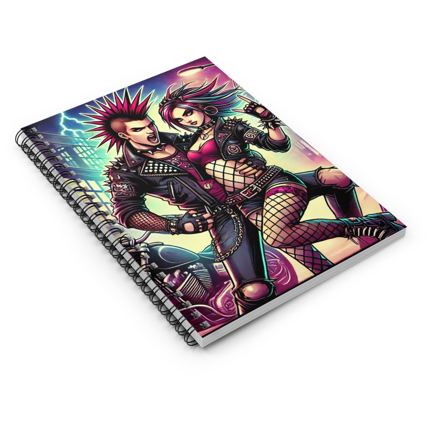 Punk Rock Spiral Notebook - Ruled Line for Creative Souls