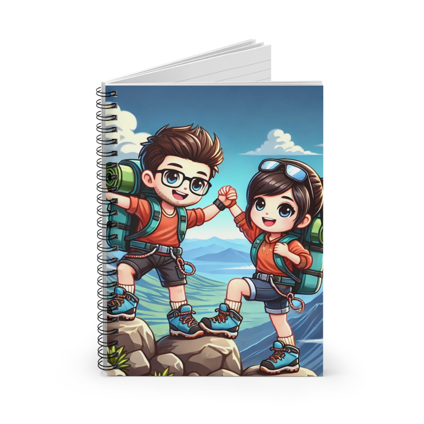Adventure-Themed Spiral Notebook - Perfect for Nature Lovers & Outdoor Enthusiasts