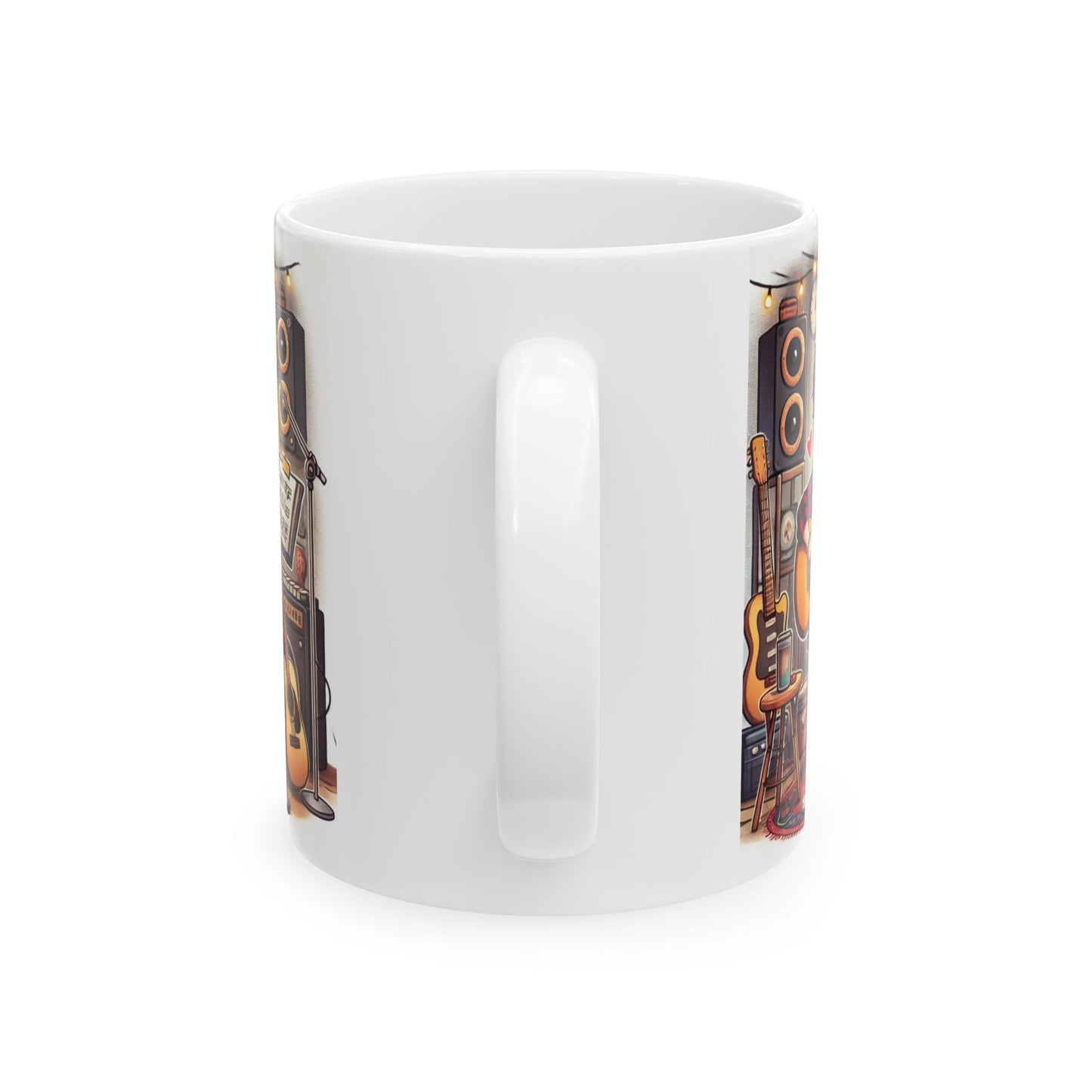 Musician's Cozy Ceramic Mug - Perfect Gift for Music Lovers & Coffee Lovers - 11oz & 15oz