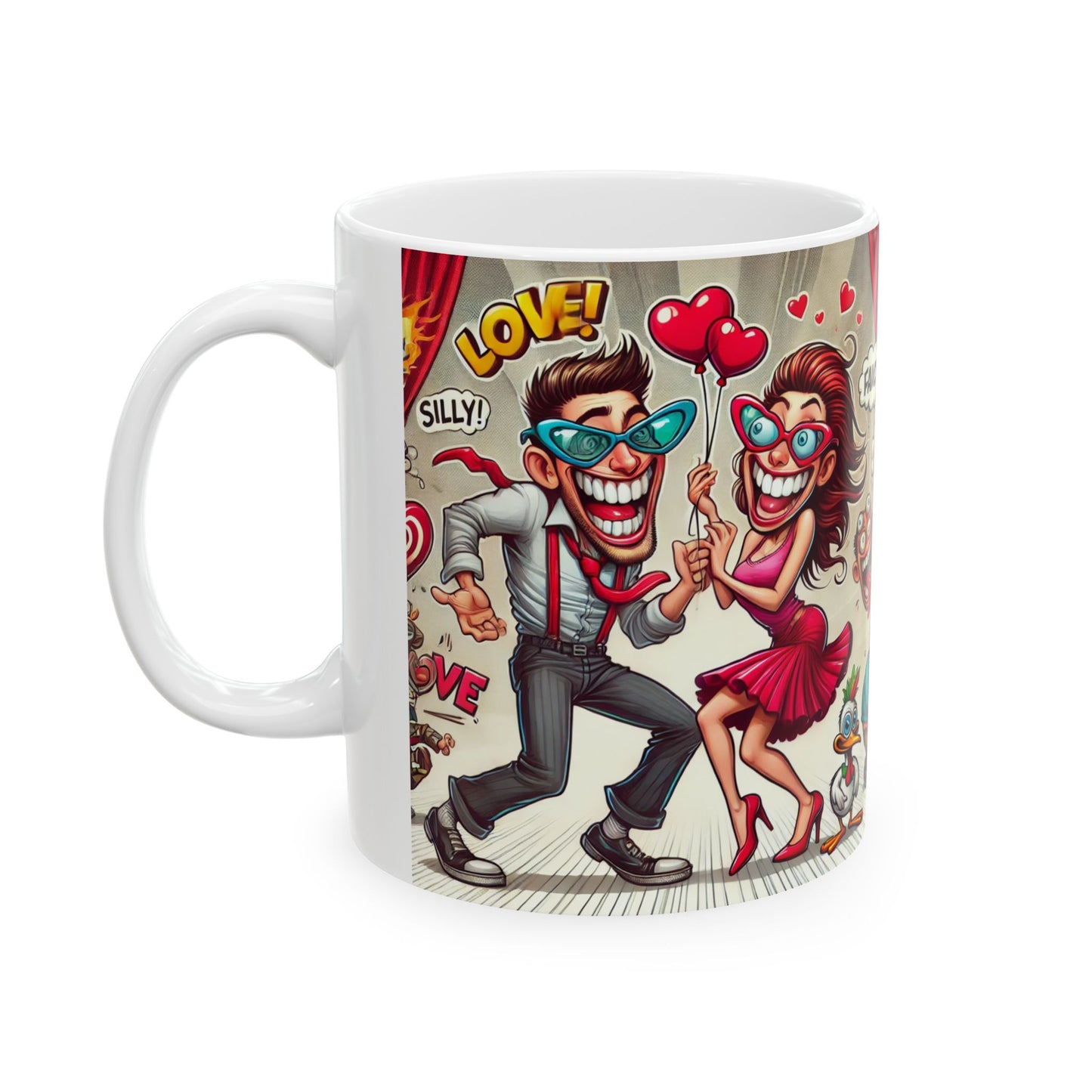 Funny Love Ceramic Mug - 11oz & 15oz