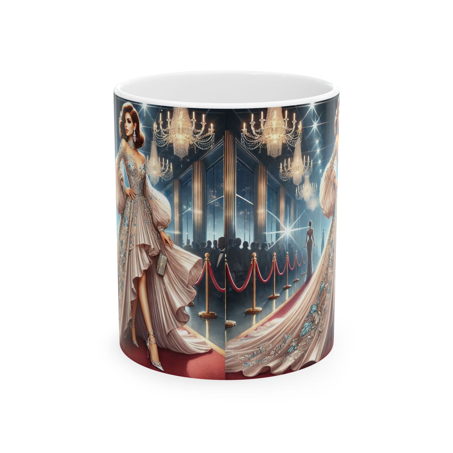 Glamorous Hollywood Ceramic Mug - Perfect for Movie Lovers & Gift Giving