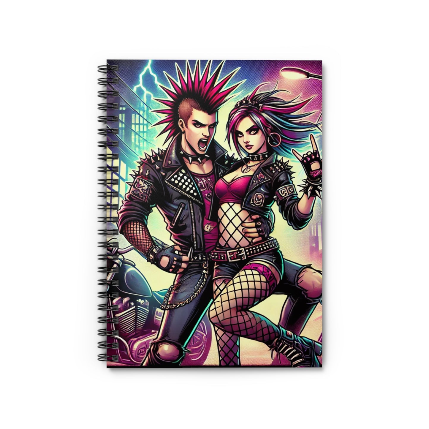 Punk Rock Spiral Notebook - Ruled Line for Creative Souls