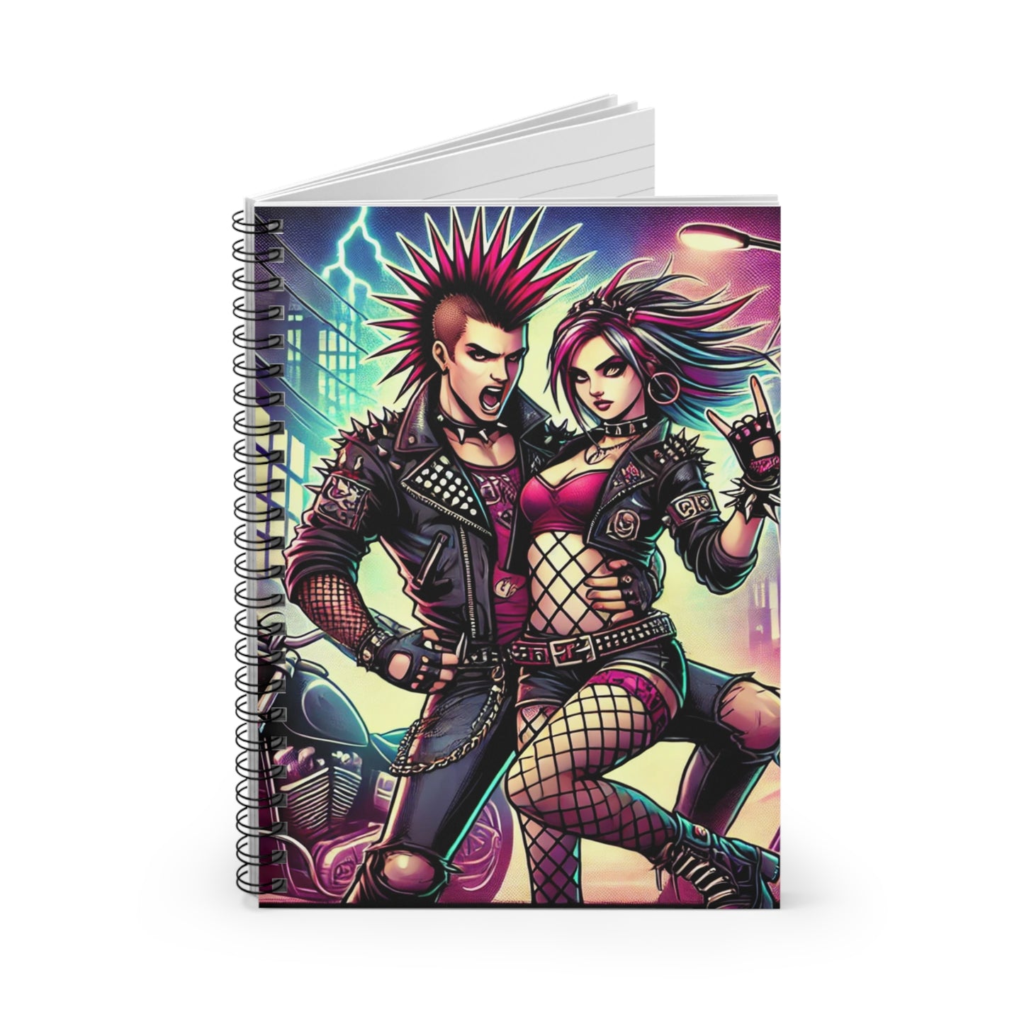 Punk Rock Spiral Notebook - Ruled Line for Creative Souls