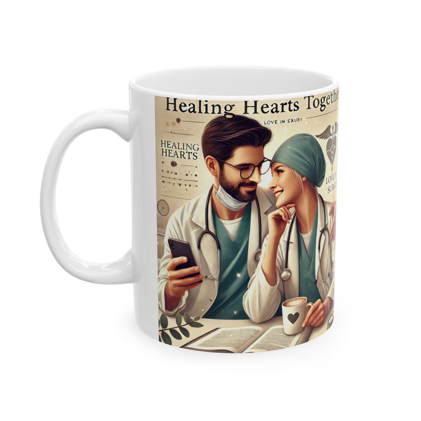Healing Hearts Ceramic Mug - Perfect Gift for Medical Professionals