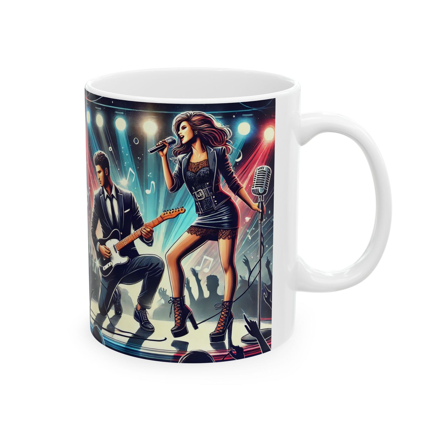 Rockstar Concert Ceramic Mug - 11oz & 15oz Coffee Cup