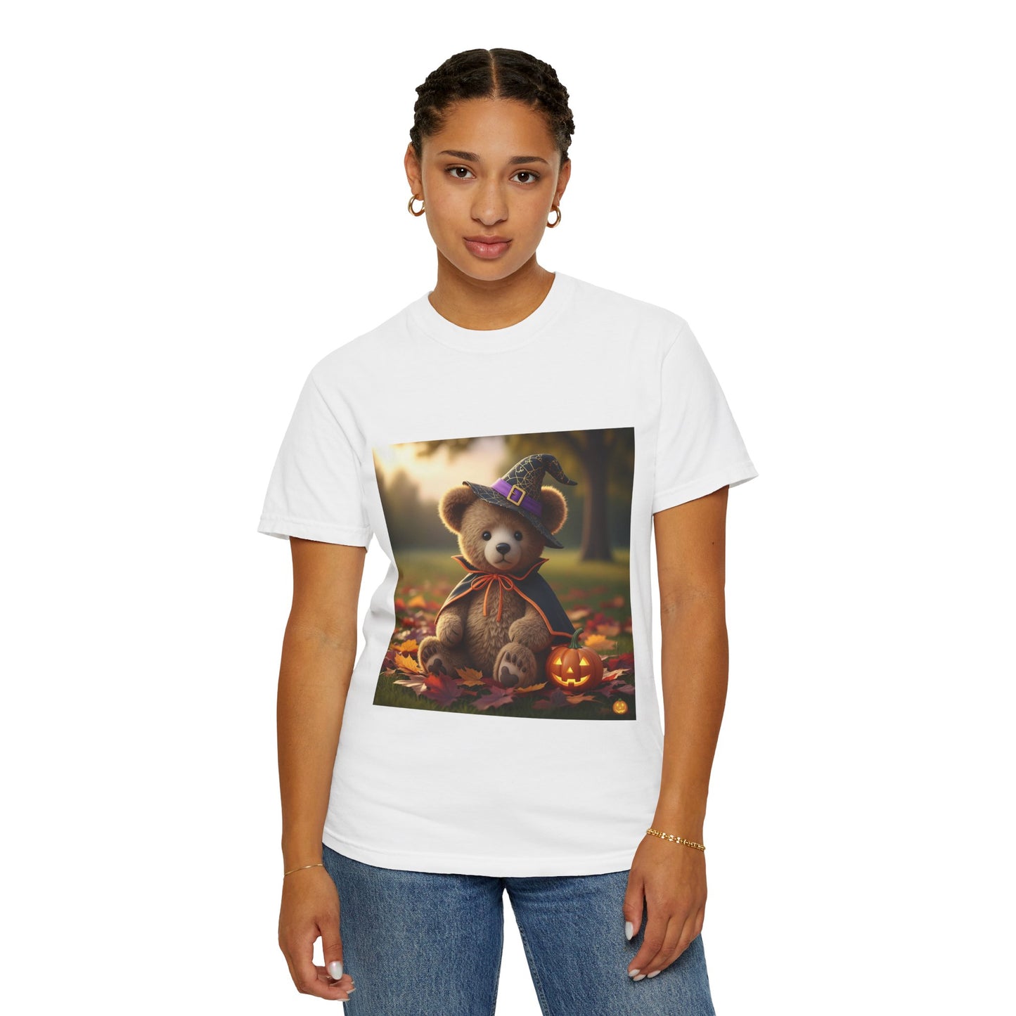 Halloween Teddy Bear T-shirt, Unisex Tee, Fall Fashion, Autumn Outfit, Halloween Costume, Kid-Friendly Apparel
