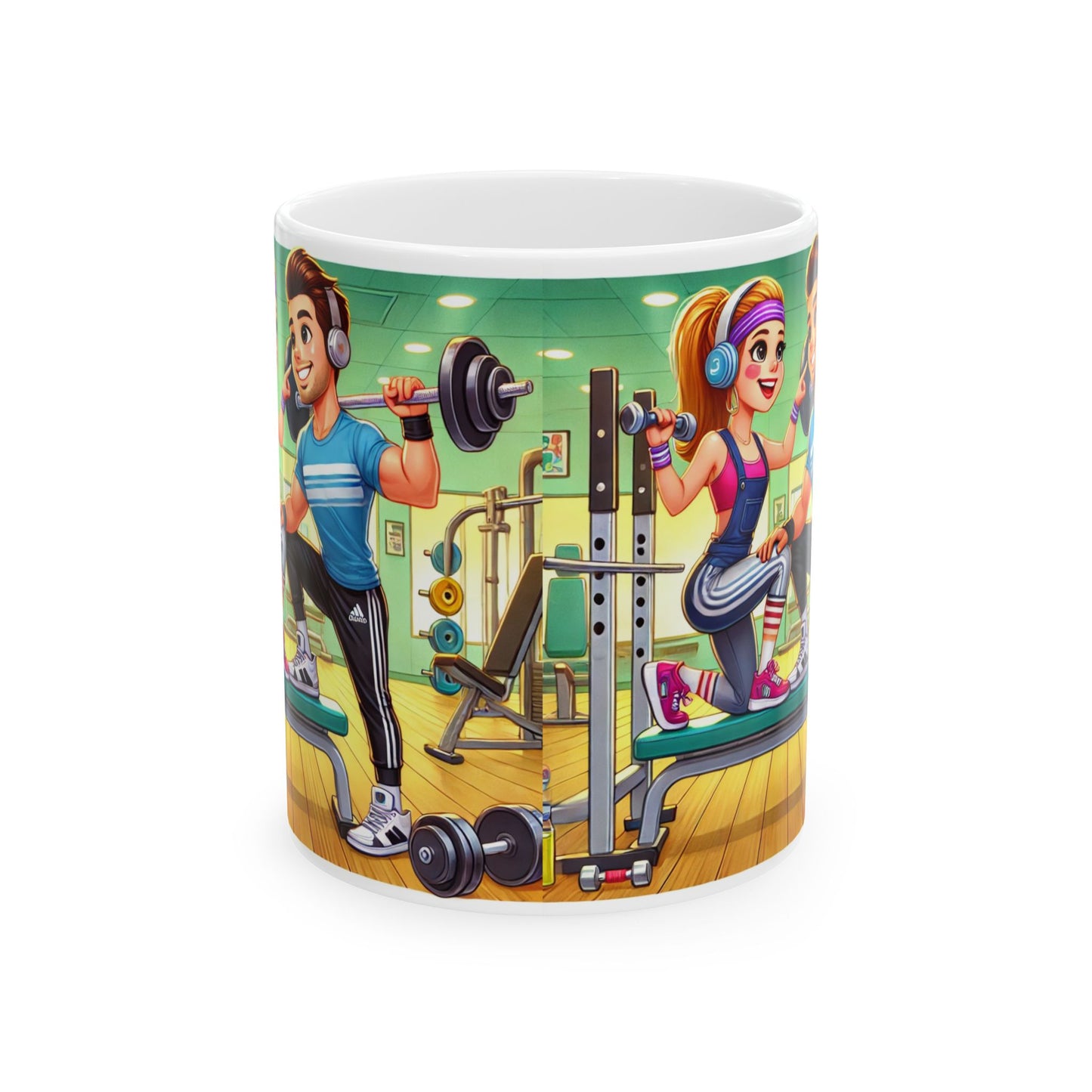 Fitness Motivation Ceramic Mug - Perfect Gift for Gym Lovers