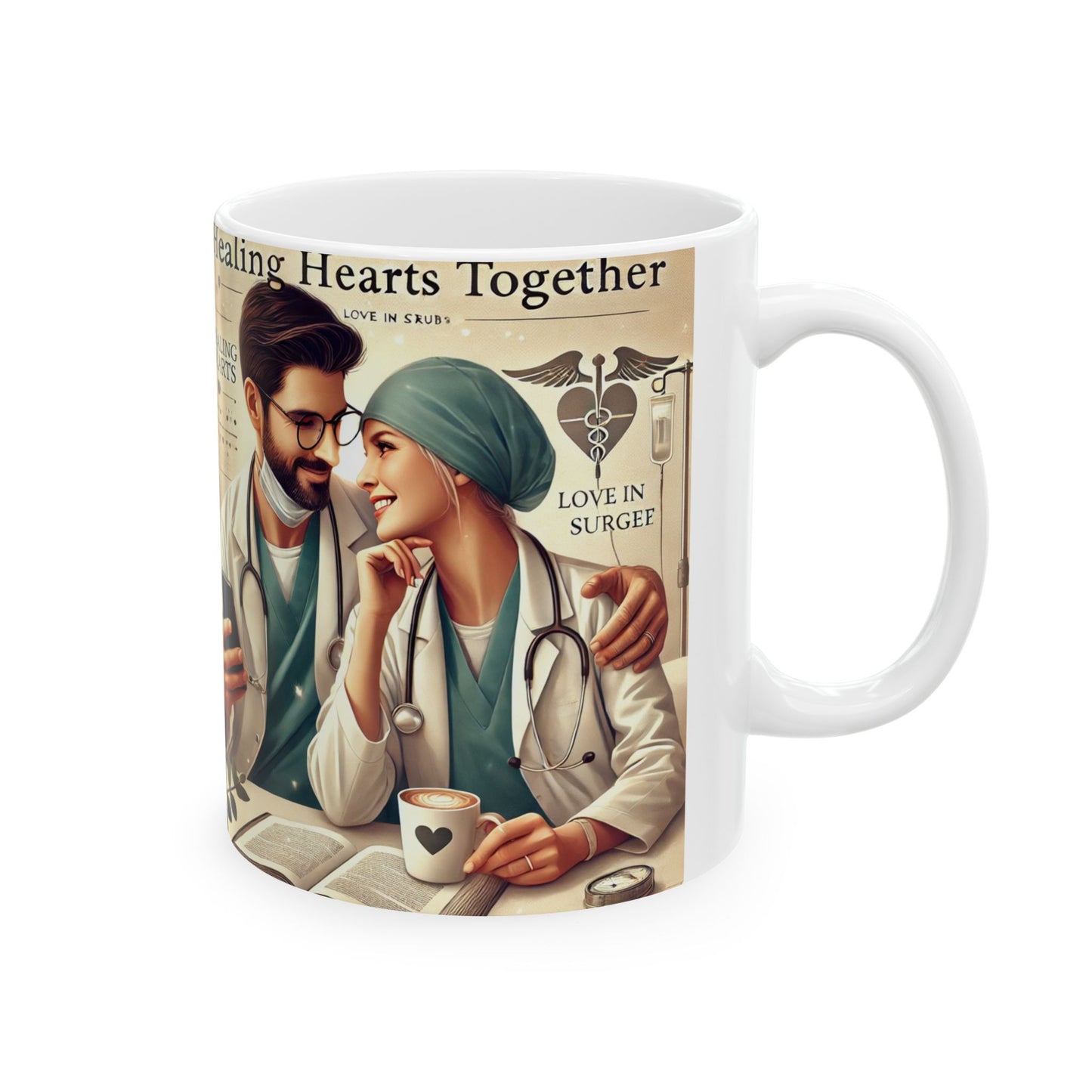 Healing Hearts Ceramic Mug - Perfect Gift for Medical Professionals