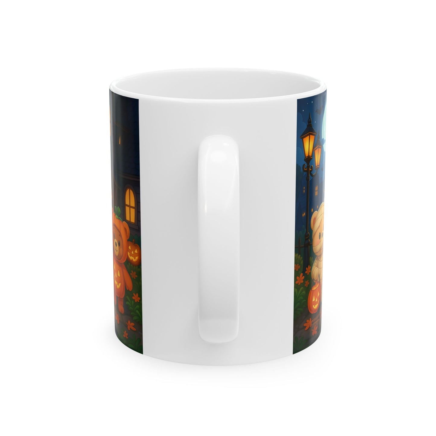 Adorable Halloween Bear Mug, Cute Bear Mug, Spooky Coffee Cup, Halloween Decor, Fall Gift, Trick-or-Treat Mug