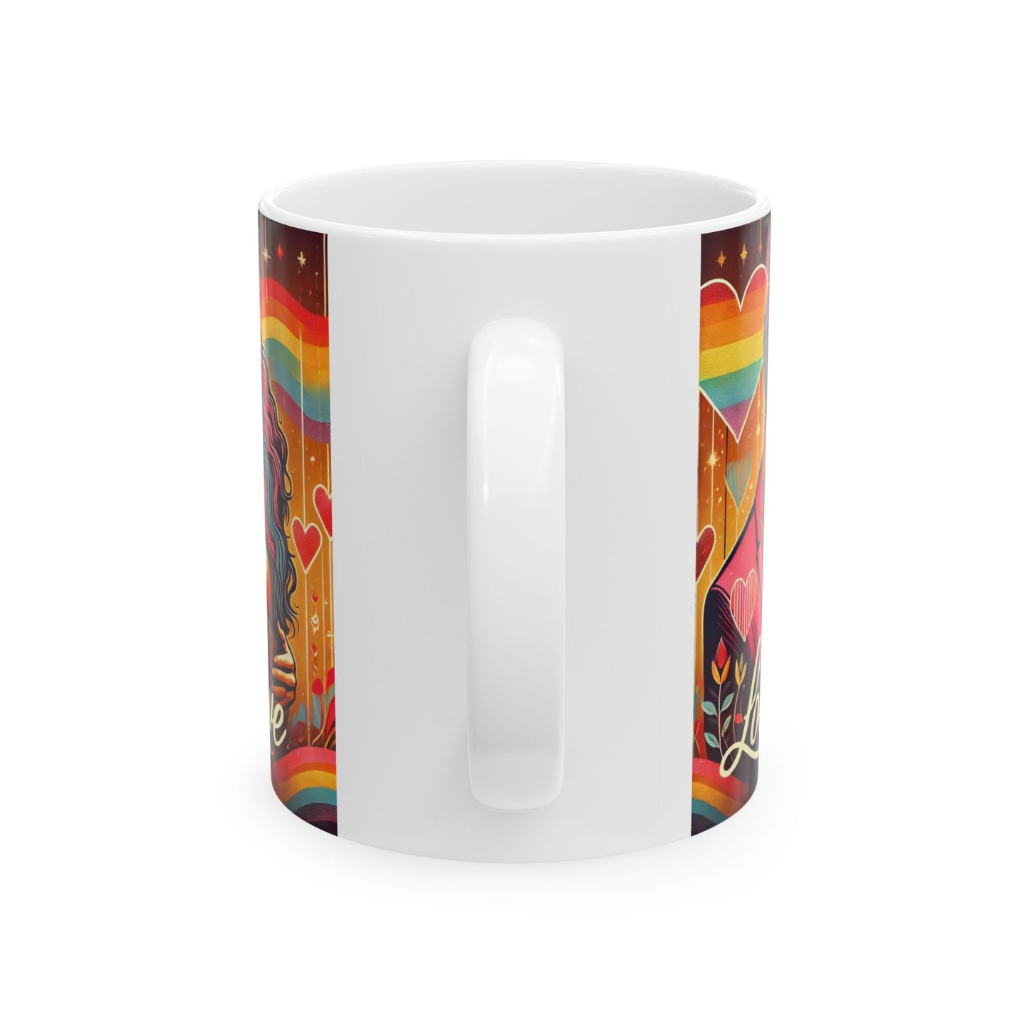 Proud Love Retro Ceramic Mug - 11oz & 15oz