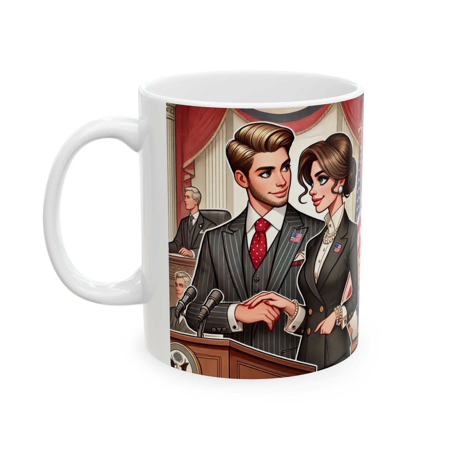 Political Leadership Ceramic Mug - 11oz & 15oz | Stylish Coffee Cup for Civic Engagement & Inspiration