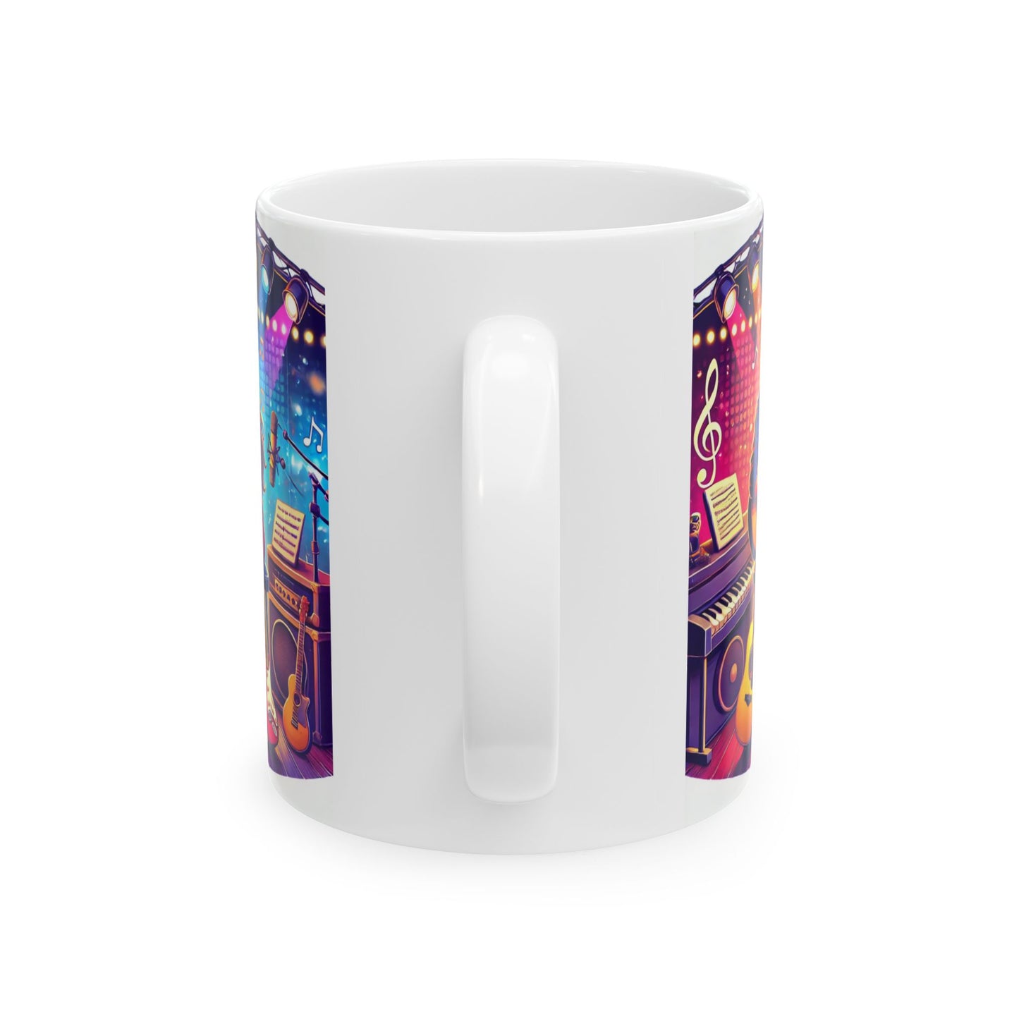 Music Themed Ceramic Mug - Perfect Gift for Music Lovers
