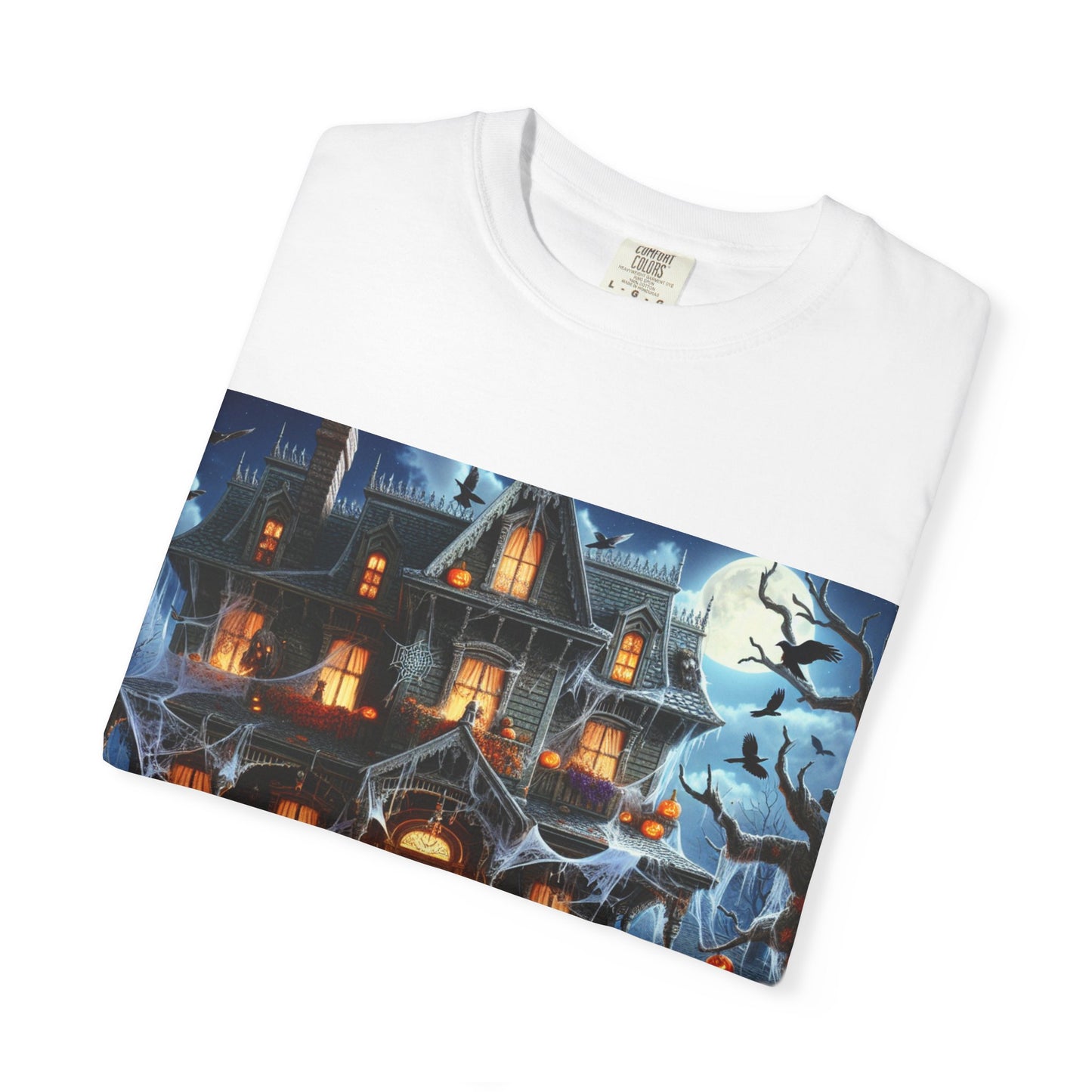 Haunted Mansion Halloween T-shirt, Spooky Unisex Tee for Halloween, Ghostly Vibes, Fall Festivities, Party and Dress-Up Gear