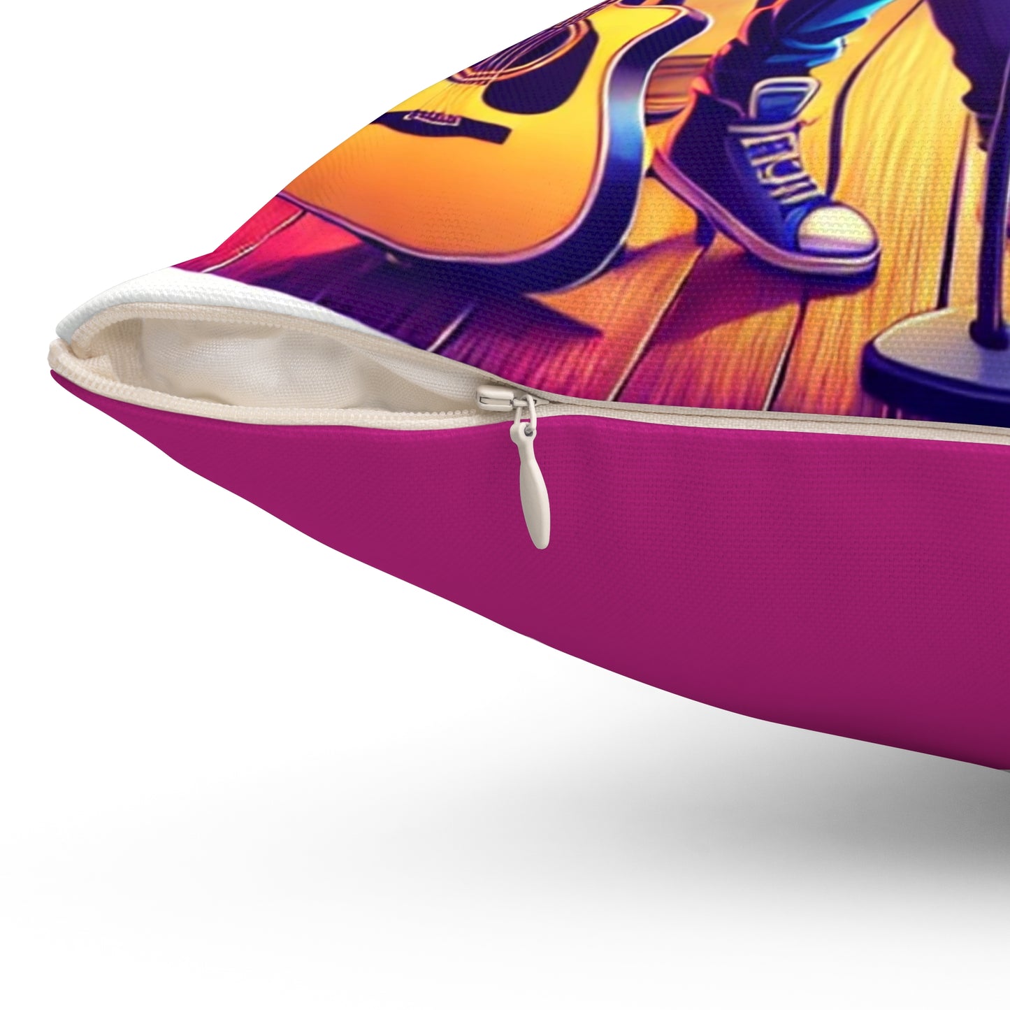 Colorful Music Lovers Square Pillow - Perfect for Home, Gifts & Celebrations
