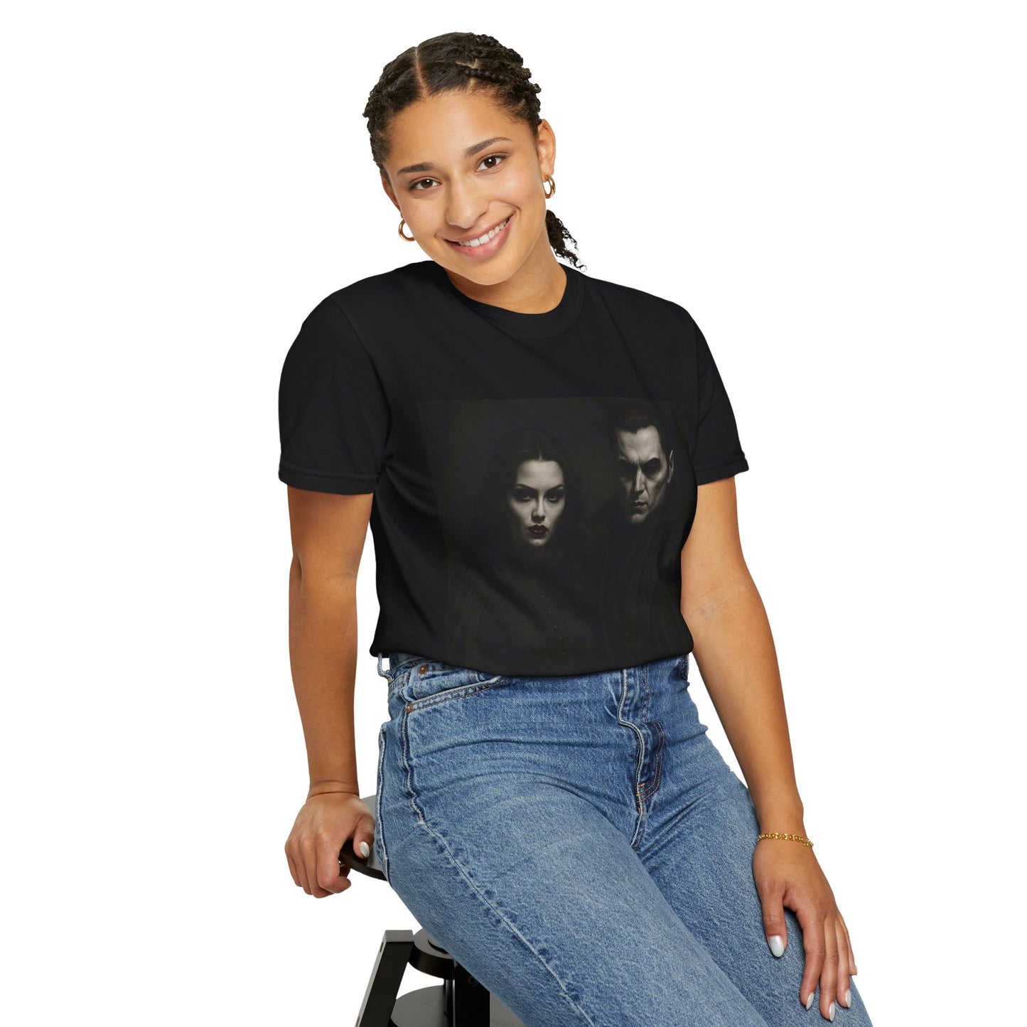Dark Romance Graphic Tee, Unisex T-Shirt for Halloween, Gothic Fashion Shirt, Movie Night Top, Edgy Casual Wear