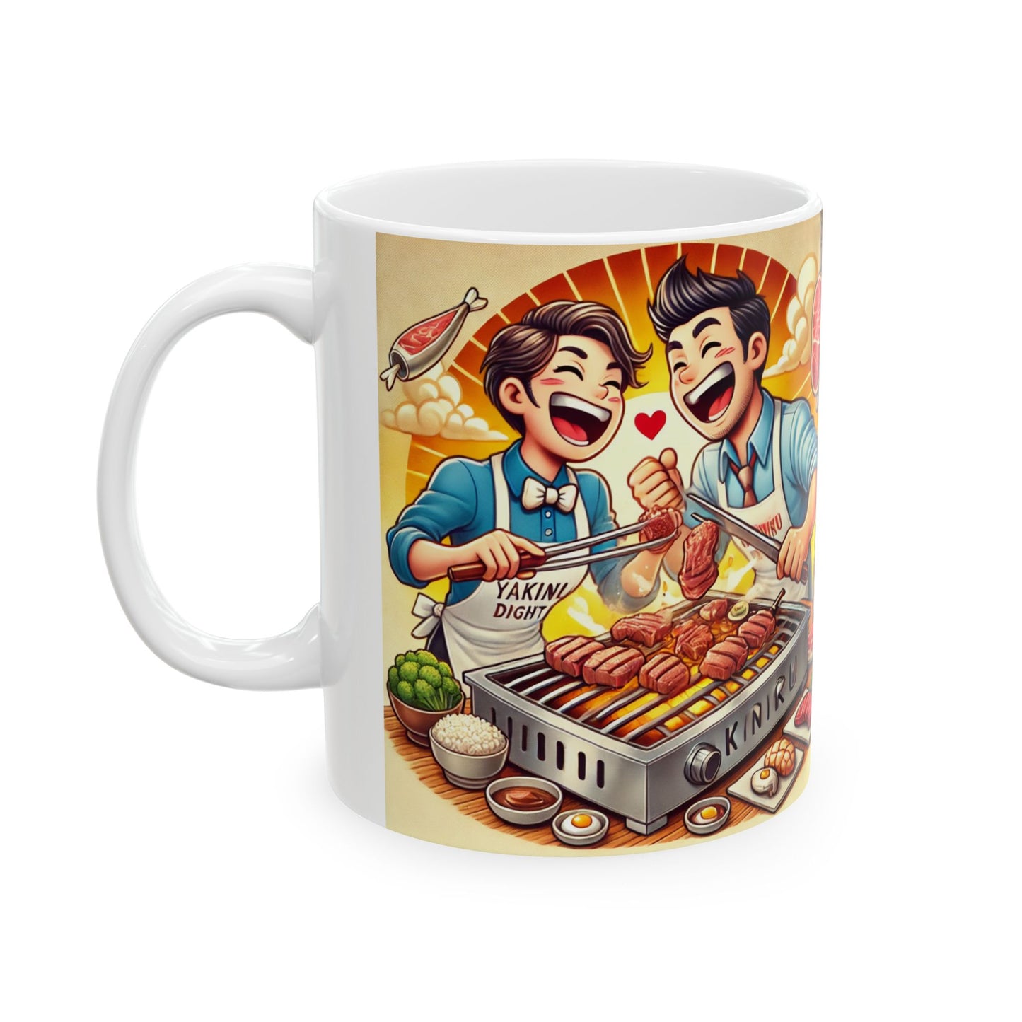 Grill Masters Ceramic Mug - Fun BBQ Cooking Design for Food Lovers