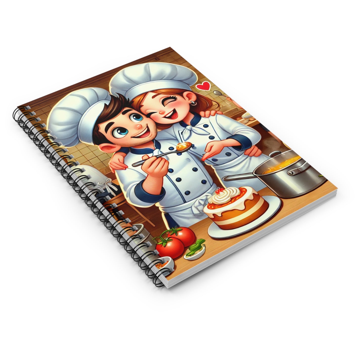 Cute Chef Spiral Notebook - Ruled Line for Cooking Enthusiasts