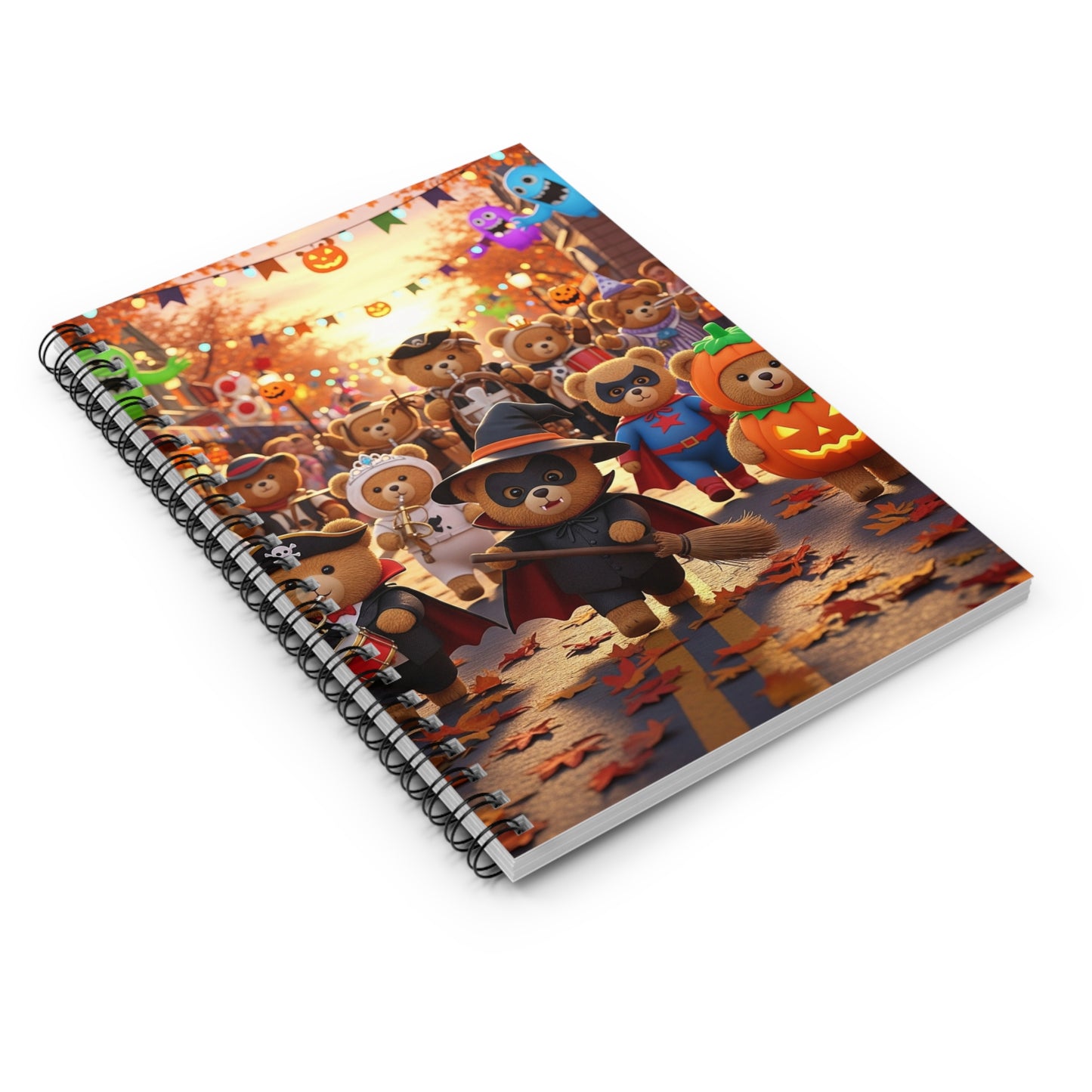 Halloween-themed Spiral Notebook - Perfect for Note-taking, Journaling, School, Gifts, Fall Decor