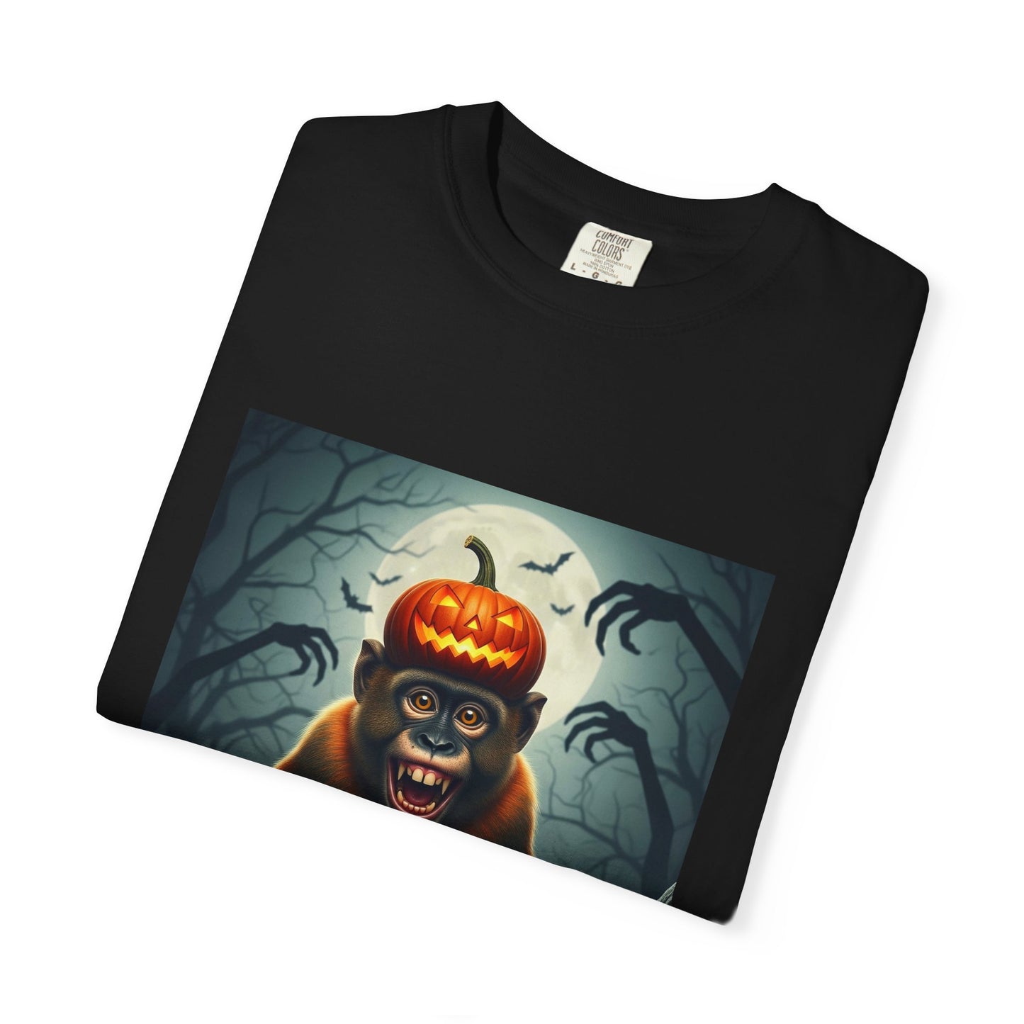 Halloween Monkey T-Shirt | Spooky Graphic Tee | Unisex Shirt for Halloween Parties, Gift Idea, Fall Fashion
