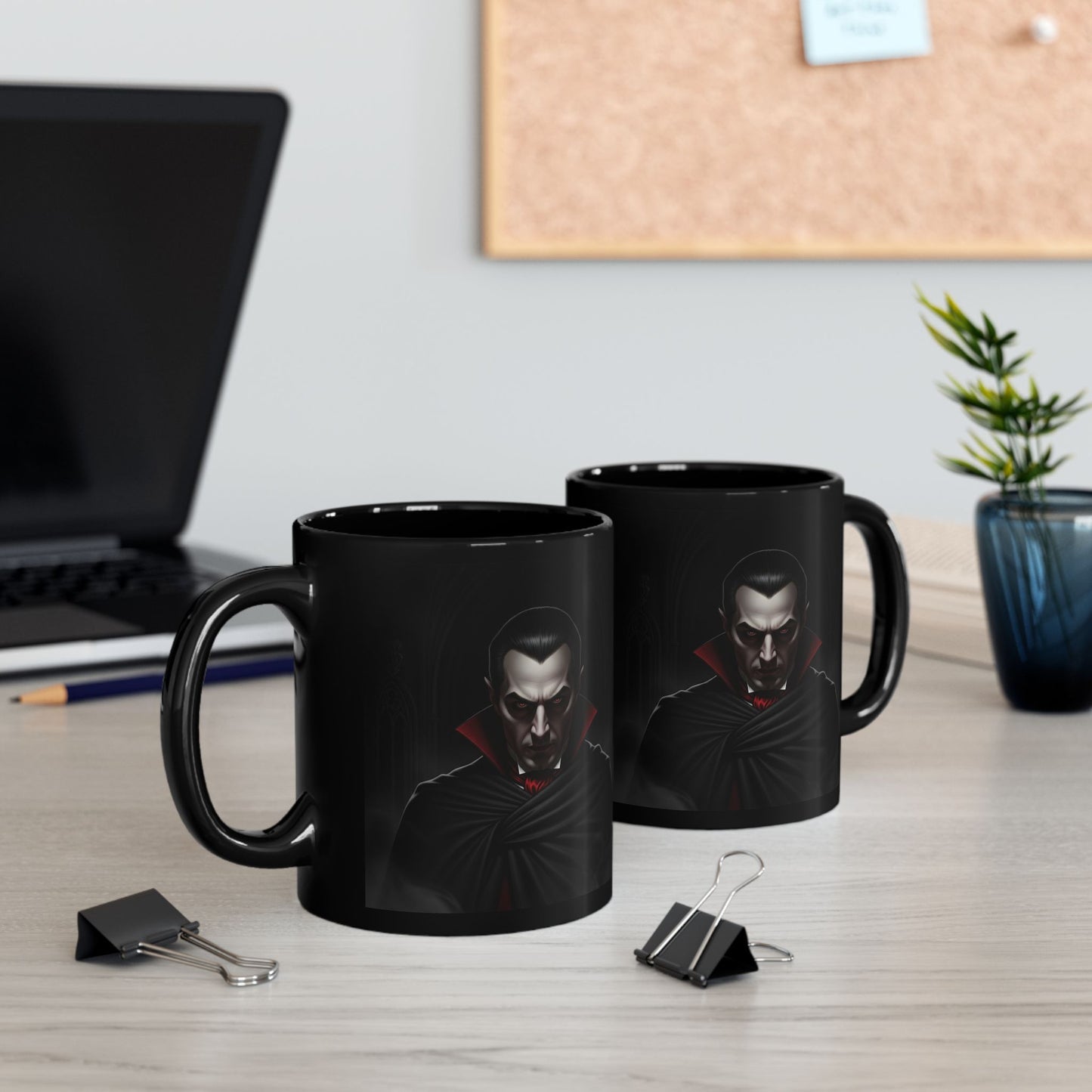 Gothic Vampire Mug, Perfect for Halloween, Coffee Lovers, Gift for Horror Fans, 11oz or 15oz, Dark Aesthetic Drinkware