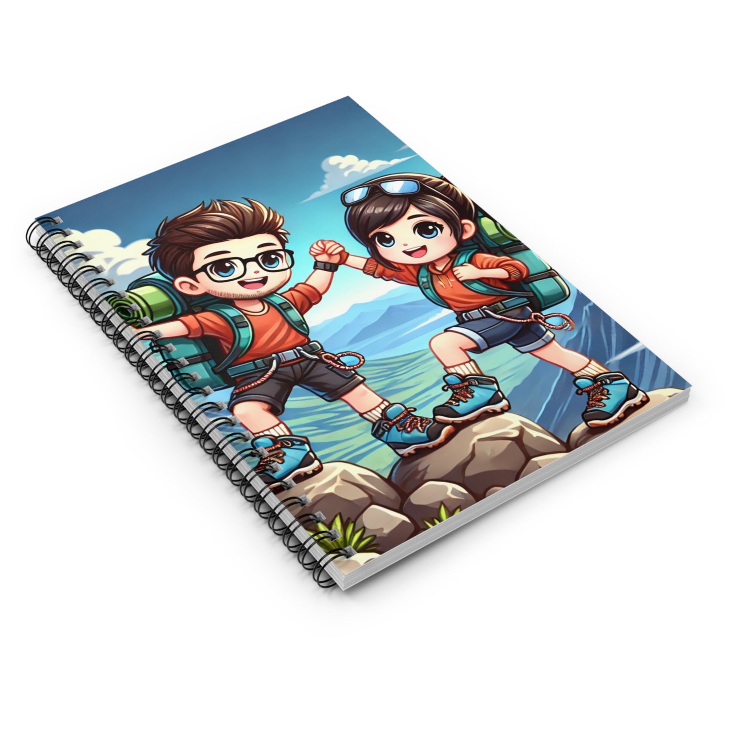 Adventure-Themed Spiral Notebook - Perfect for Nature Lovers & Outdoor Enthusiasts