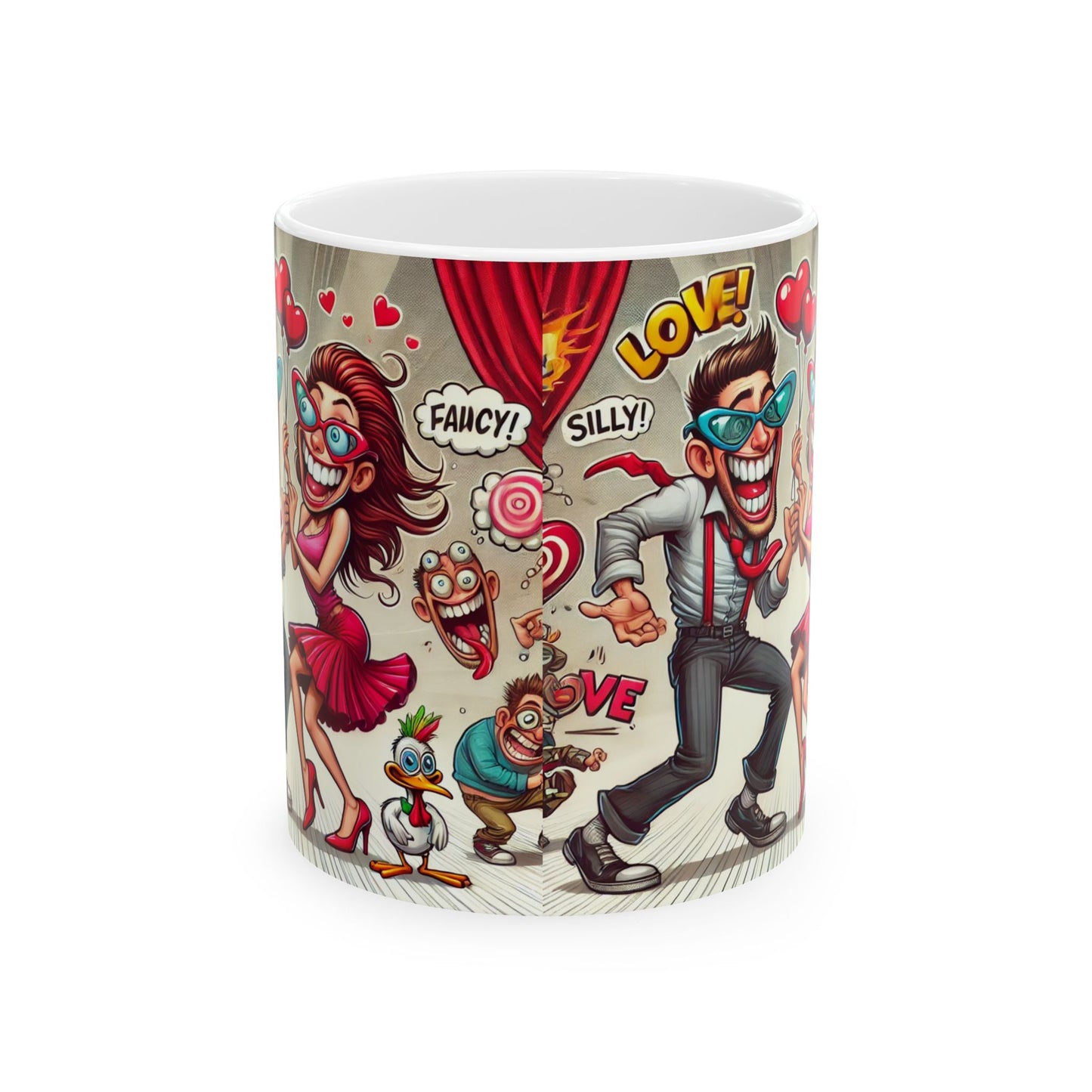 Funny Love Ceramic Mug - 11oz & 15oz