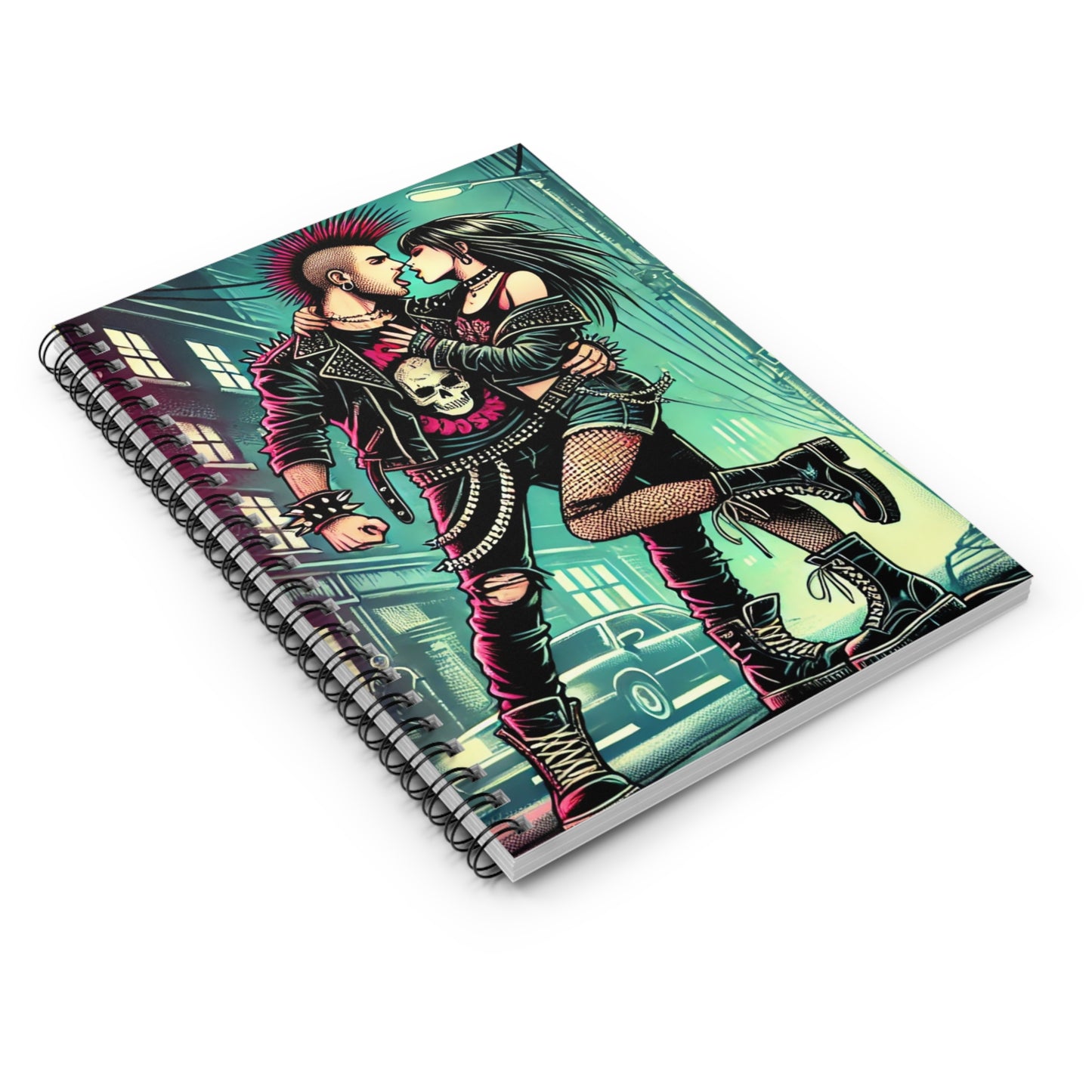 Punk Romance Spiral Notebook - Ruled Line Design for Creative Souls