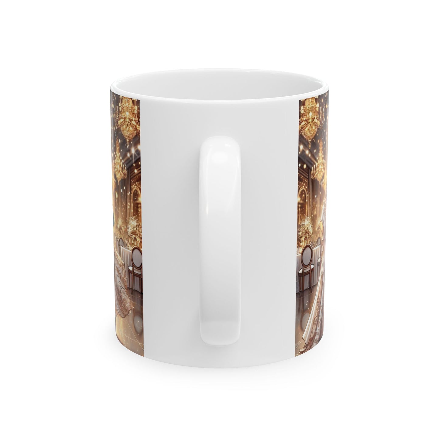 Elegant Bridal Coffee Mug – 11oz & 15oz Tea Cup with Stunning Wedding Design