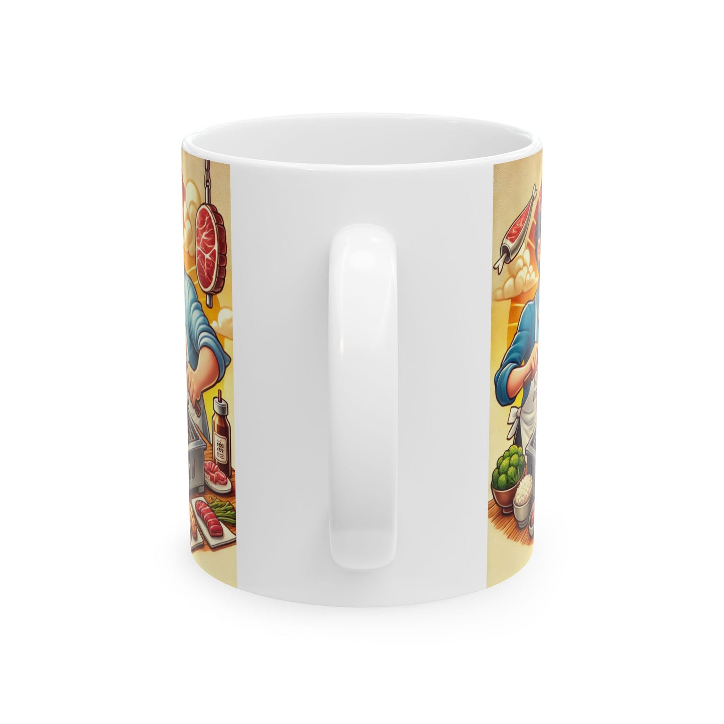 Grill Masters Ceramic Mug - Fun BBQ Cooking Design for Food Lovers