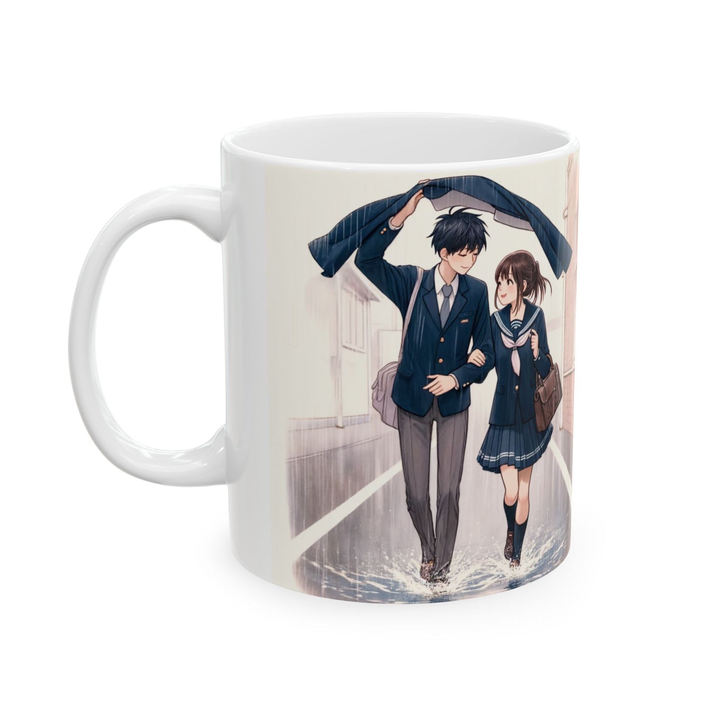 Romantic Anime Ceramic Mug - Perfect Gift for Lovers and Coffee Enthusiasts