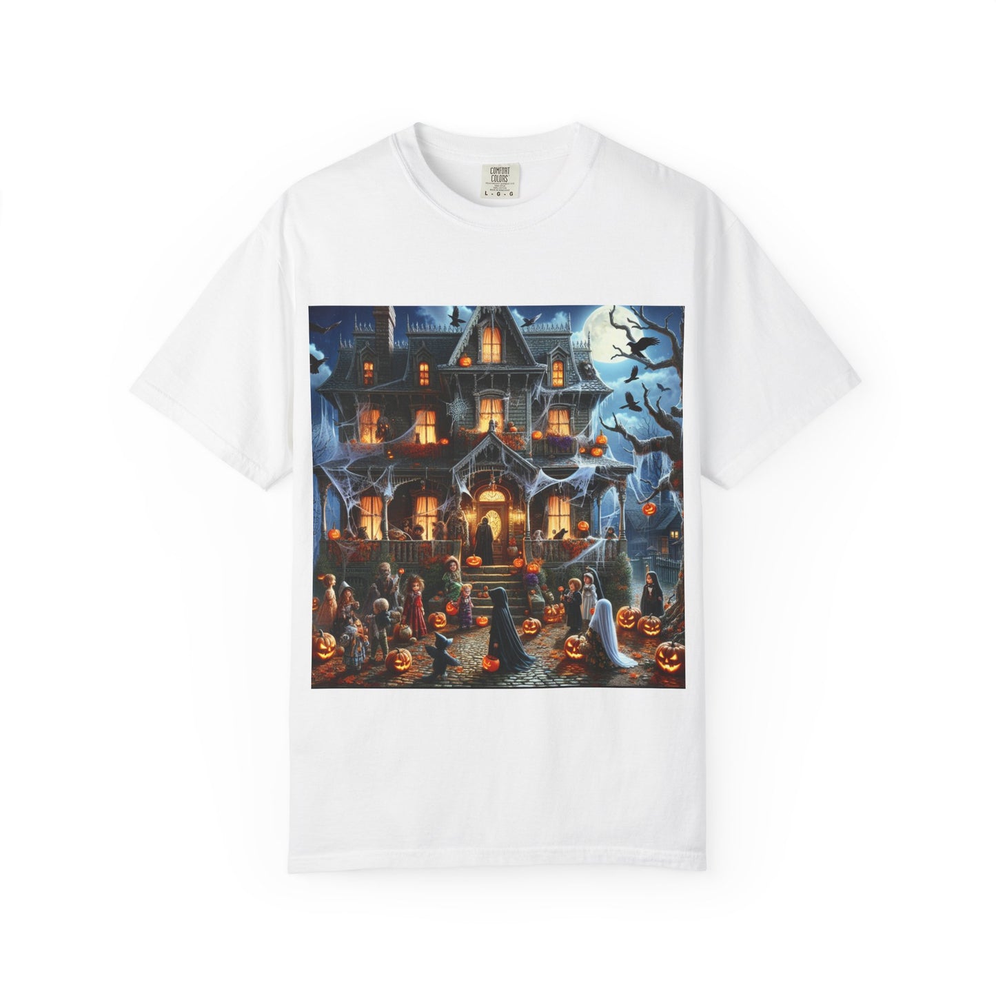 Haunted Mansion Halloween T-shirt, Spooky Unisex Tee for Halloween, Ghostly Vibes, Fall Festivities, Party and Dress-Up Gear