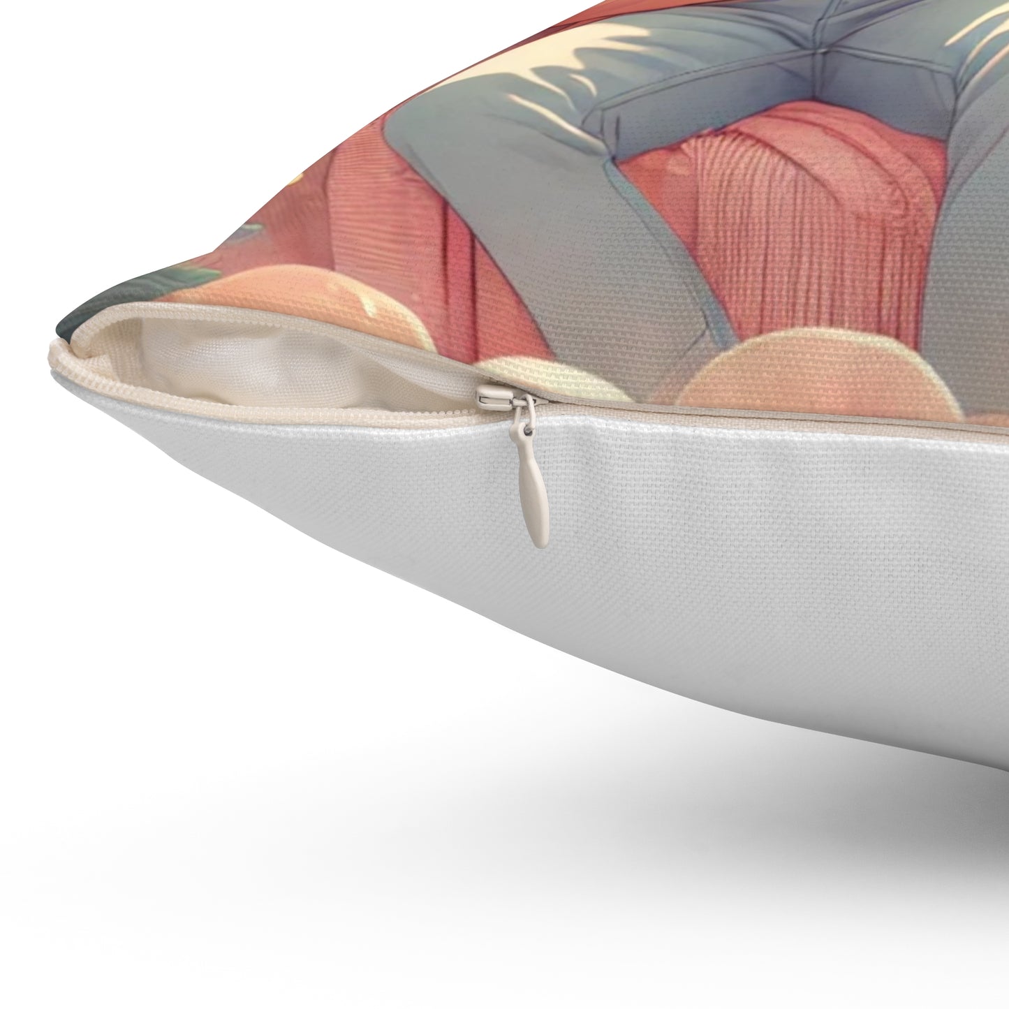 Spun Polyester Square Pillow