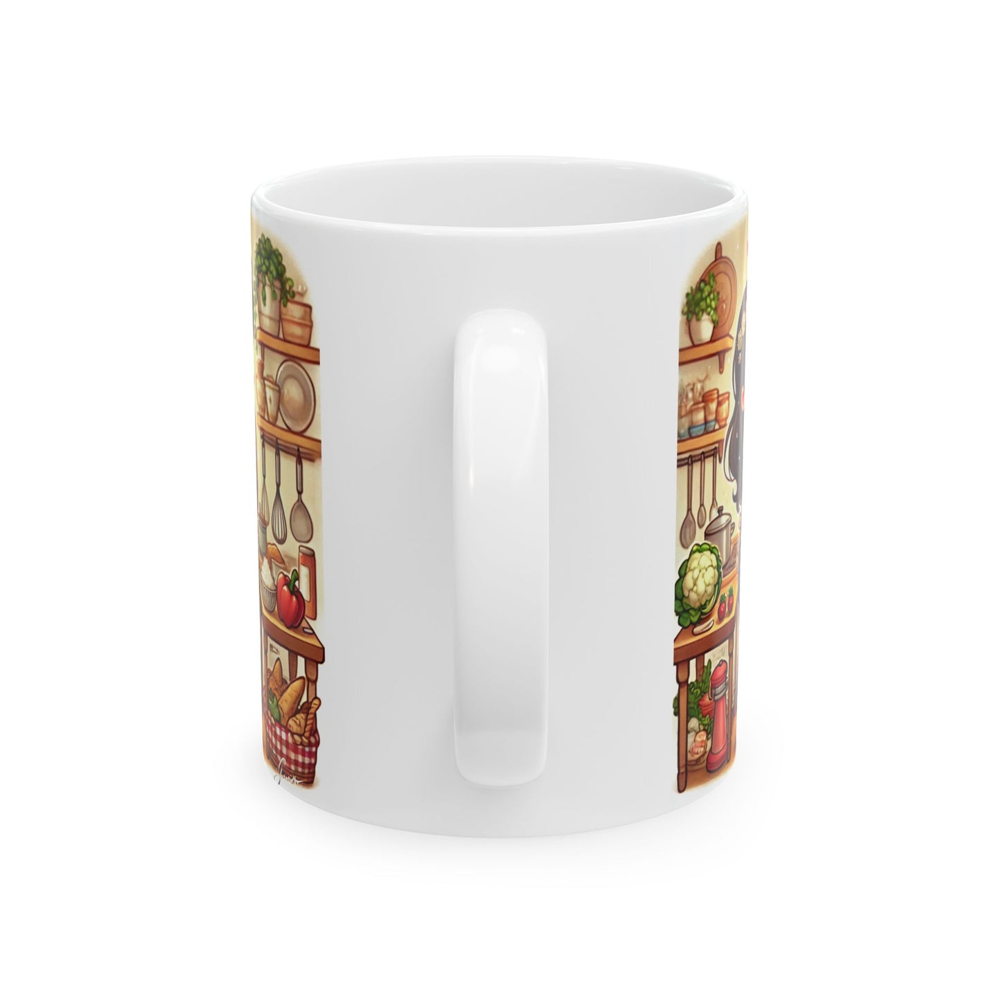 Cute Kitchen Lovers Ceramic Mug - 11oz & 15oz - Perfect Gift for Foodies & Couples