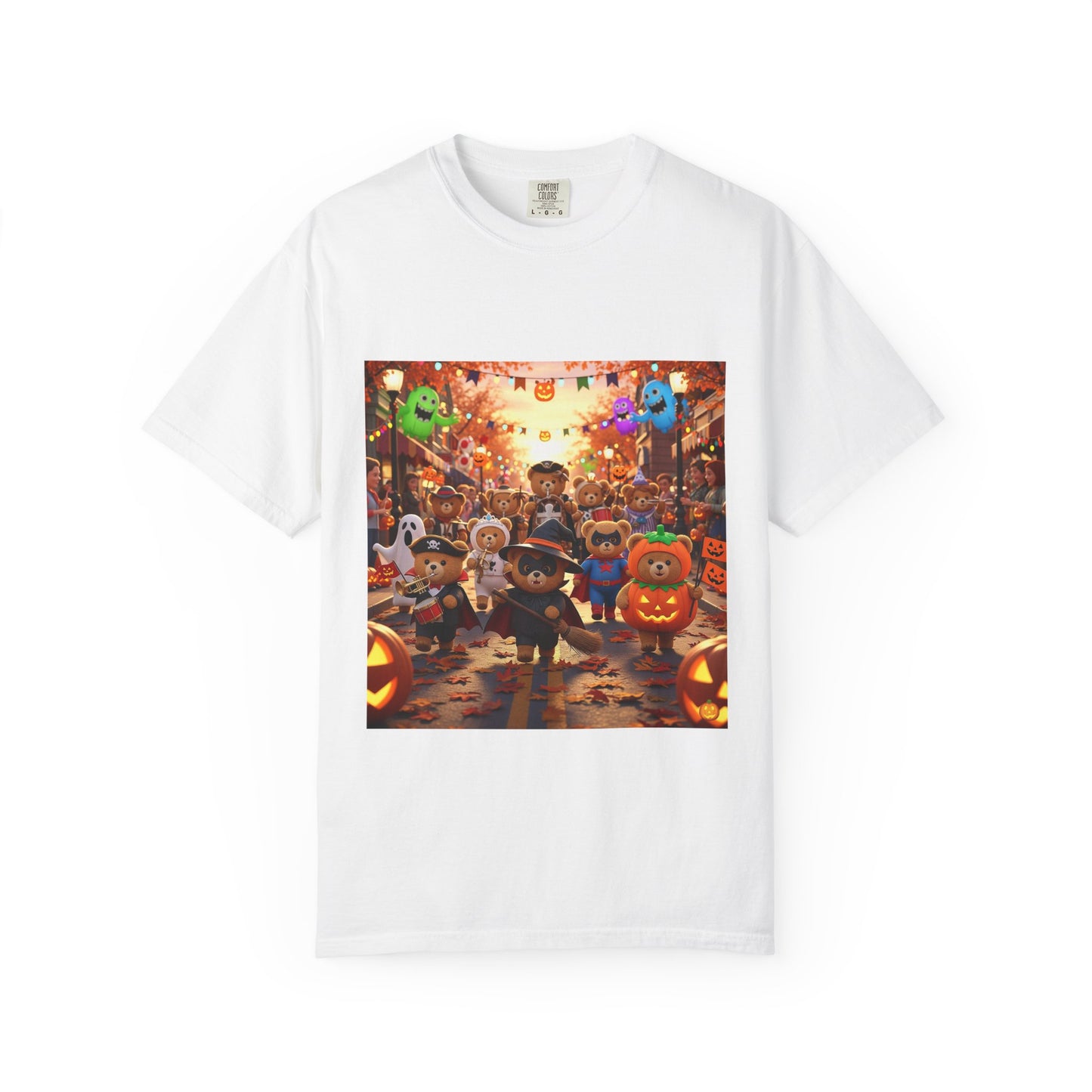 Halloween-Themed Unisex T-Shirt with Festive Characters, Perfect for Fall Celebrations, Party Wear, Unique Gift, Seasonal Fun