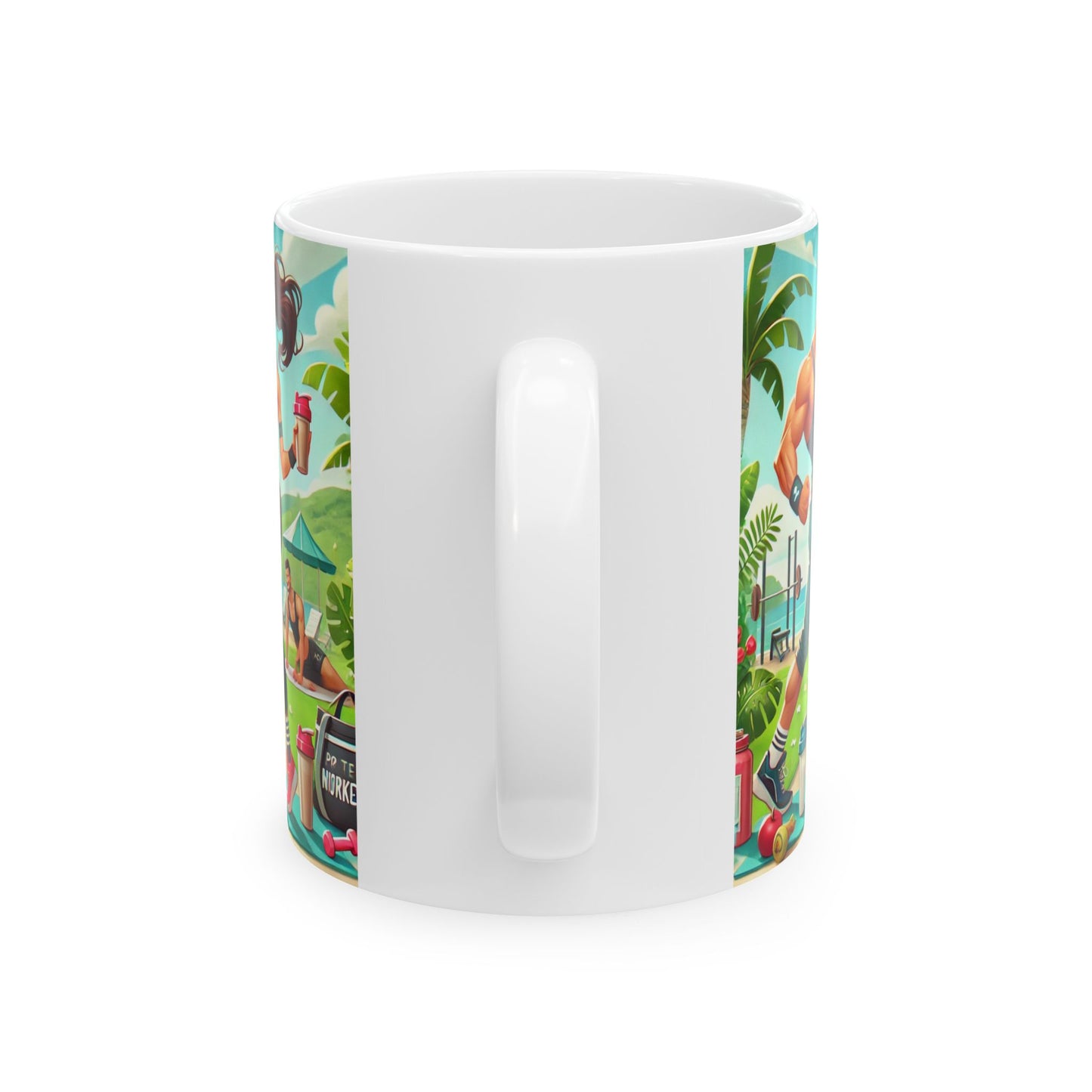 Motivational Fitness Ceramic Mug - Perfect for Health Enthusiasts