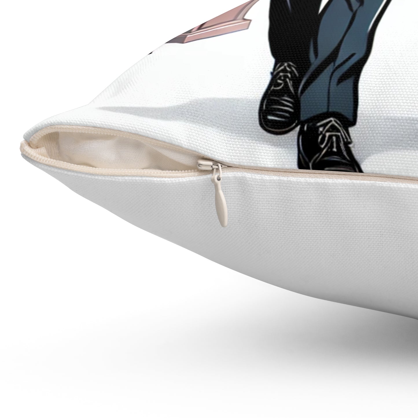 Political Love Square Pillow - Spun Polyester Cushion for Home Decor