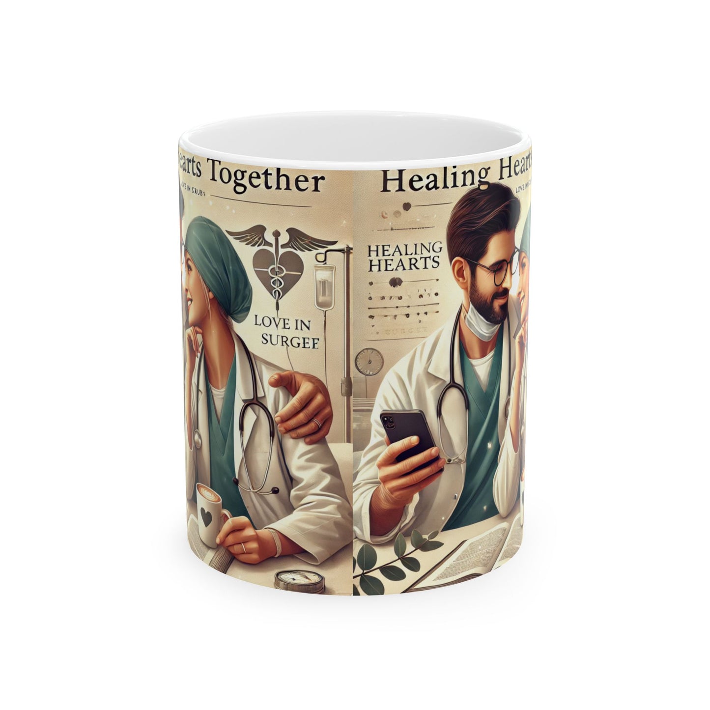 Healing Hearts Ceramic Mug - Perfect Gift for Medical Professionals