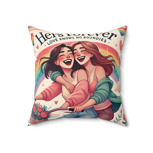 Friendship Rainbow Pillow - "Love Knows No Boundaries"